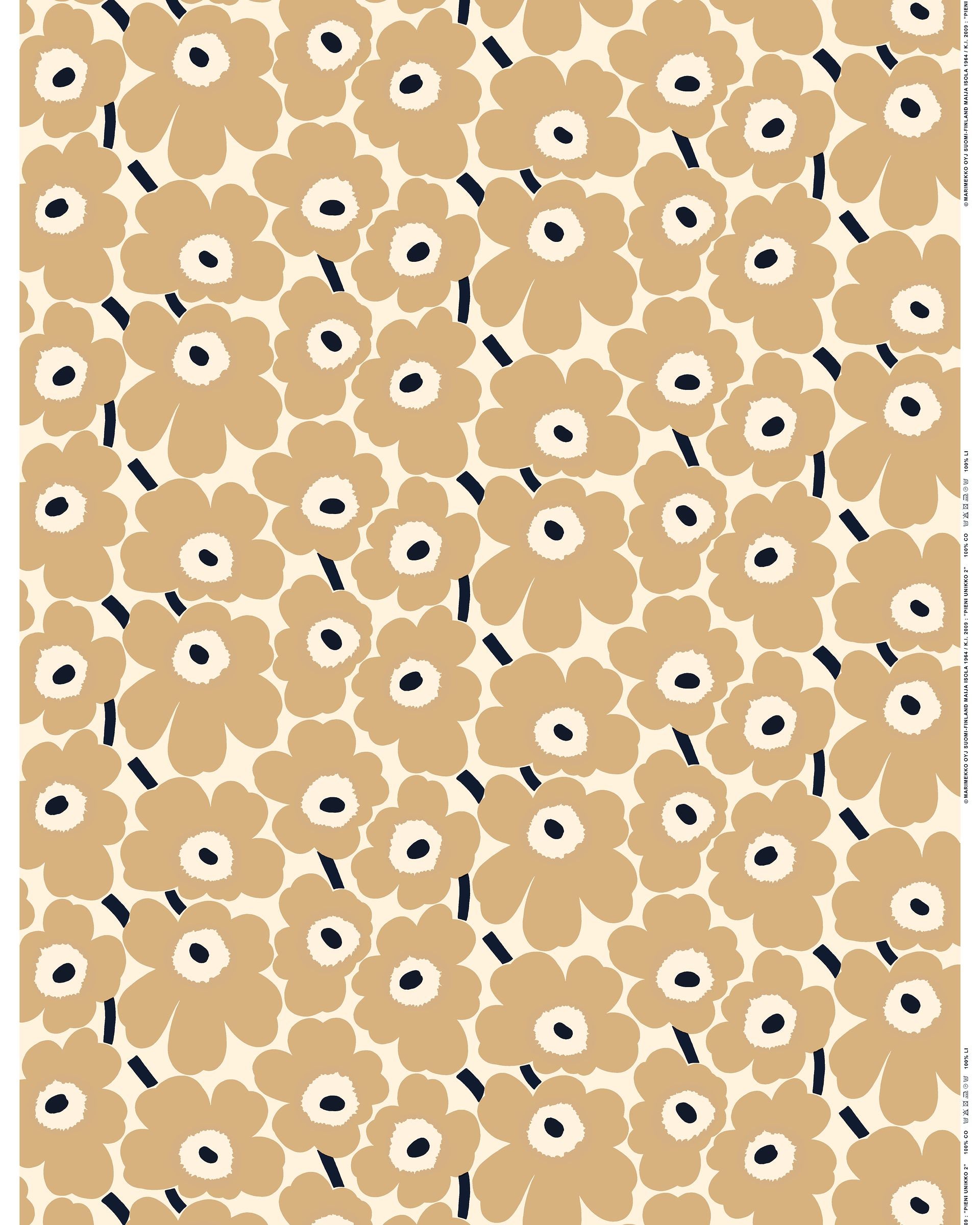 Marimekko Pieni Unikko acrylic-coated cotton fabric | Marimekko Outlet