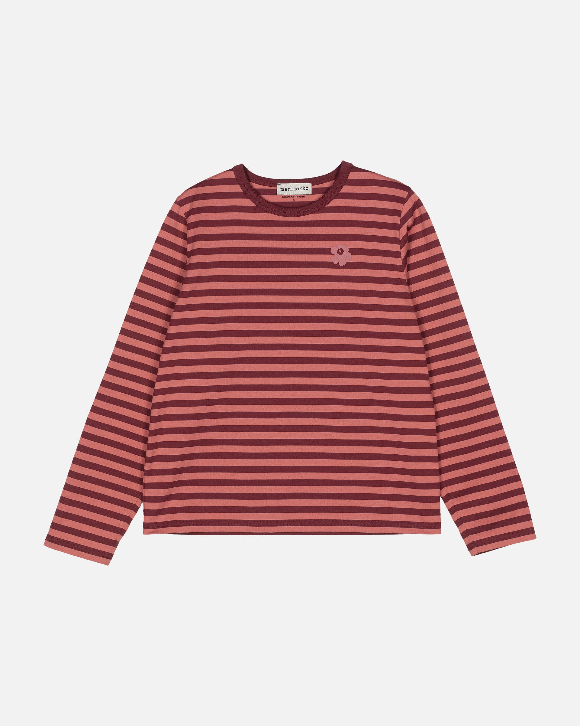 Marimekko Tasaraita Relaxed Long Sleeve jersey top | Marimekko Outlet