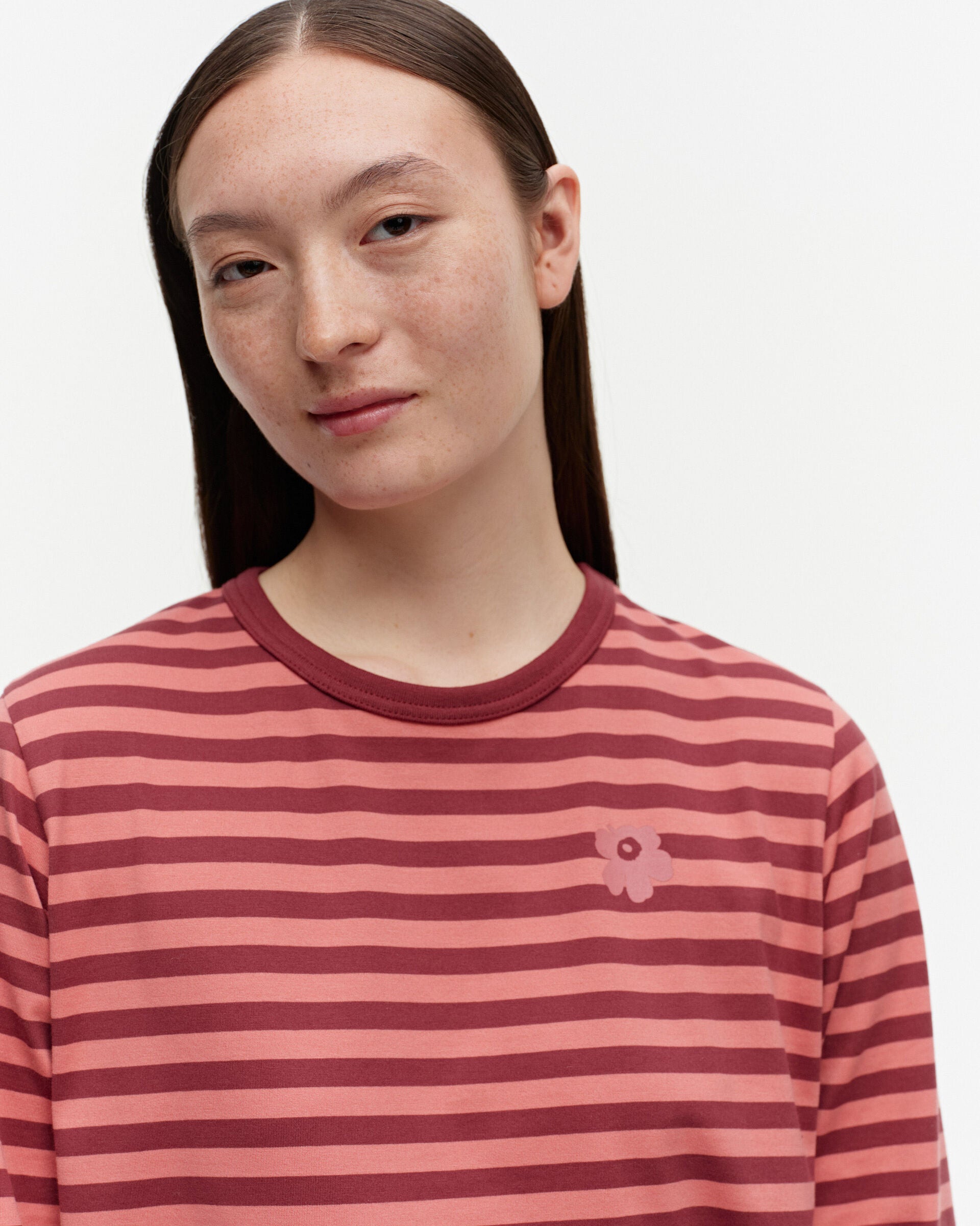 Marimekko Tasaraita Relaxed Long Sleeve jersey top | Marimekko Outlet