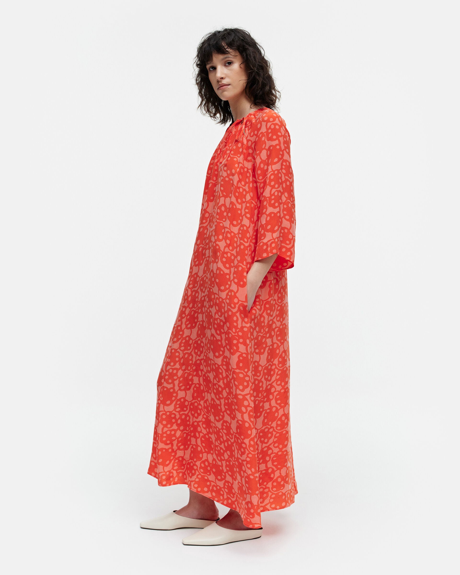 Marimekko Koboltti Rentukka cupro dress | Marimekko Outlet