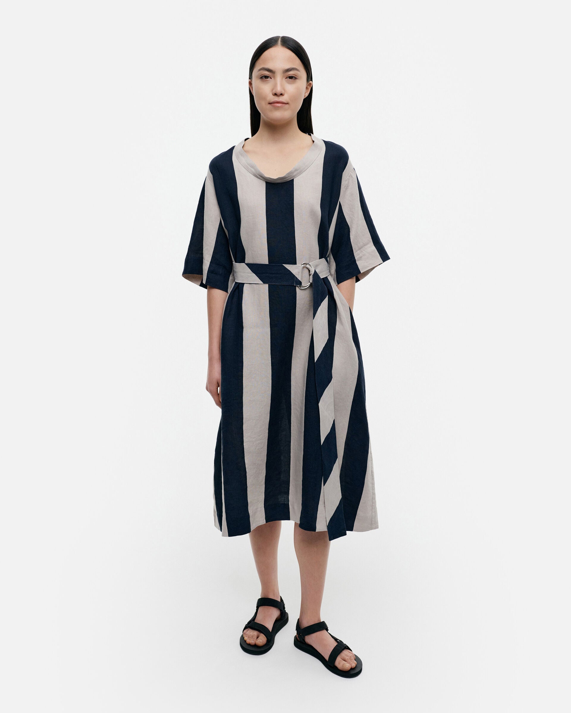 Marimekko Poalla Maalis linen dress | Marimekko Outlet