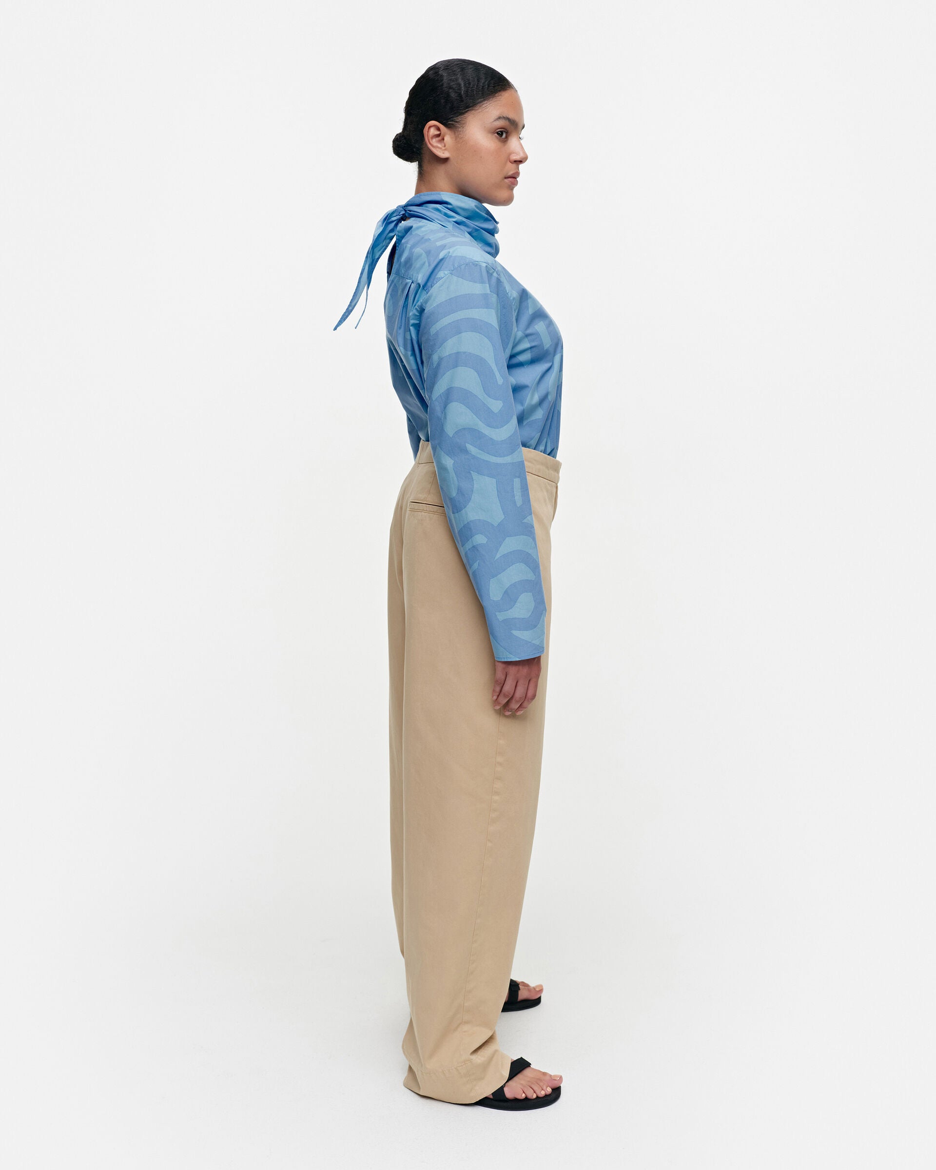 Marimekko Gaiju Solid cotton trousers | Marimekko Outlet