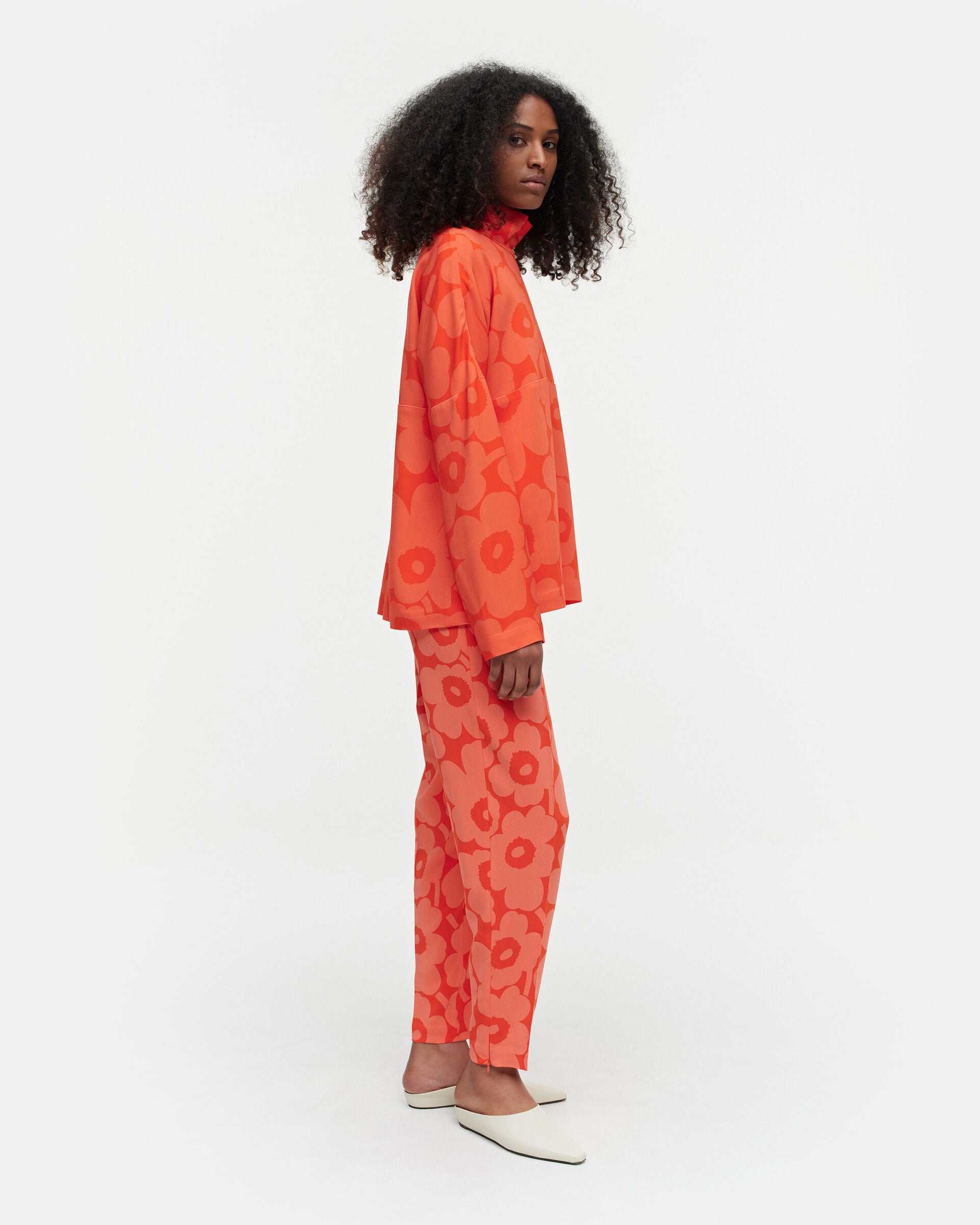 Marimekko Nelma Unikko viscose blouse | Marimekko Outlet