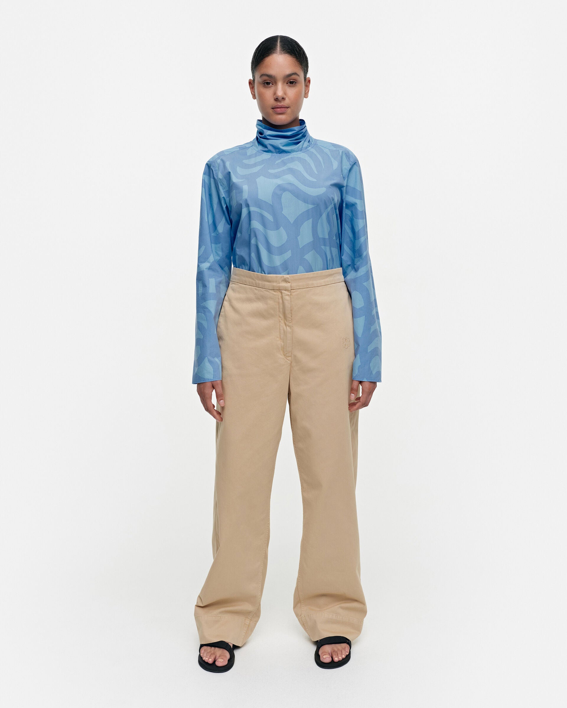 Marimekko Gaiju Solid cotton trousers | Marimekko Outlet