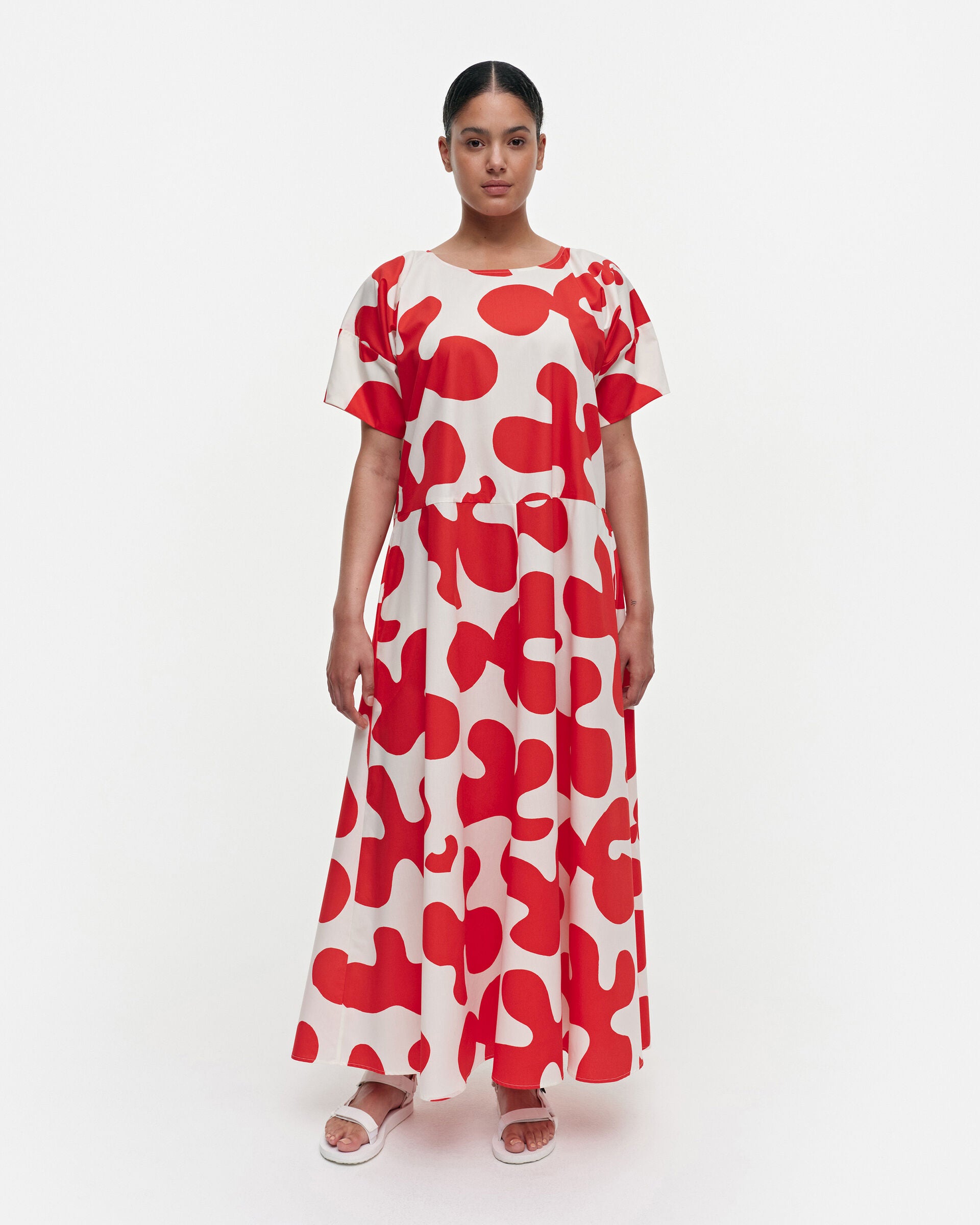 Marimekko Fenja Pulloposti cotton poplin dress | Marimekko Outlet