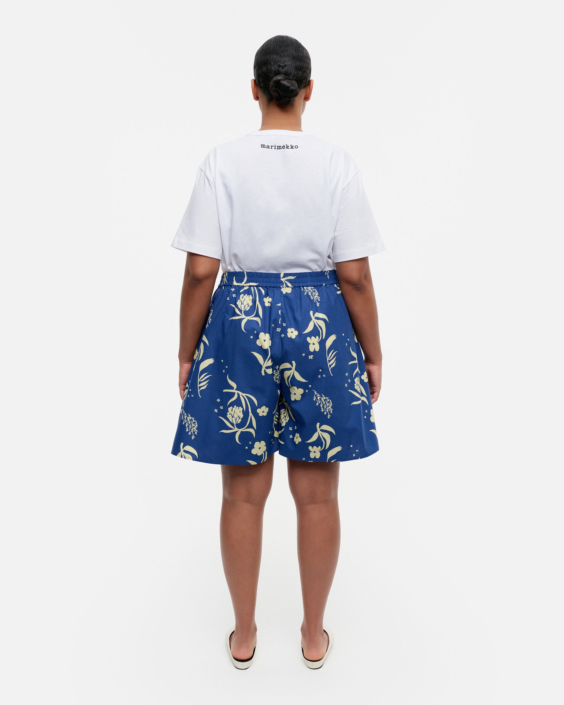 Marimekko Guassi Herbaario cotton poplin shorts | Marimekko Outlet