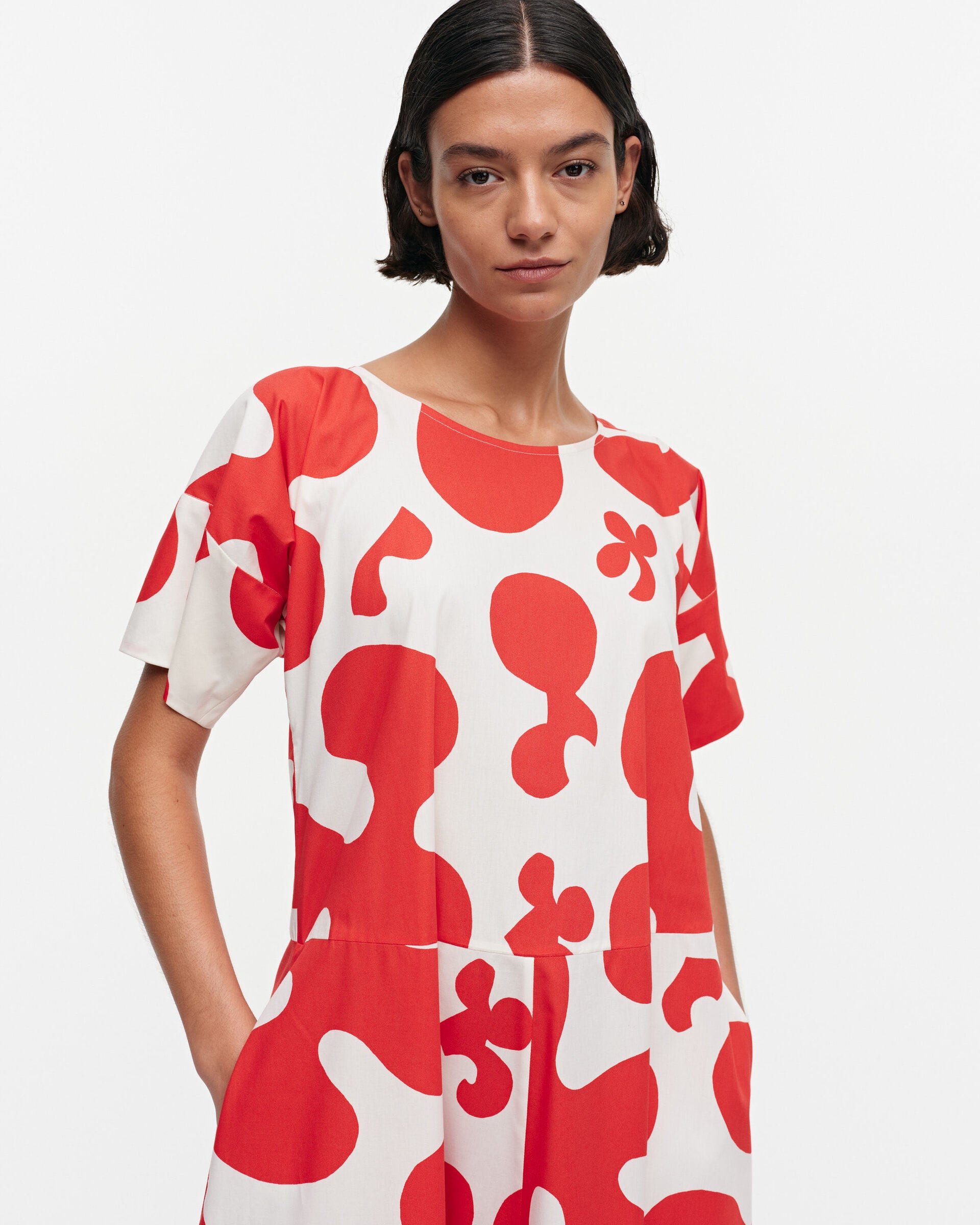 Marimekko Fenja Pulloposti cotton poplin dress | Marimekko Outlet