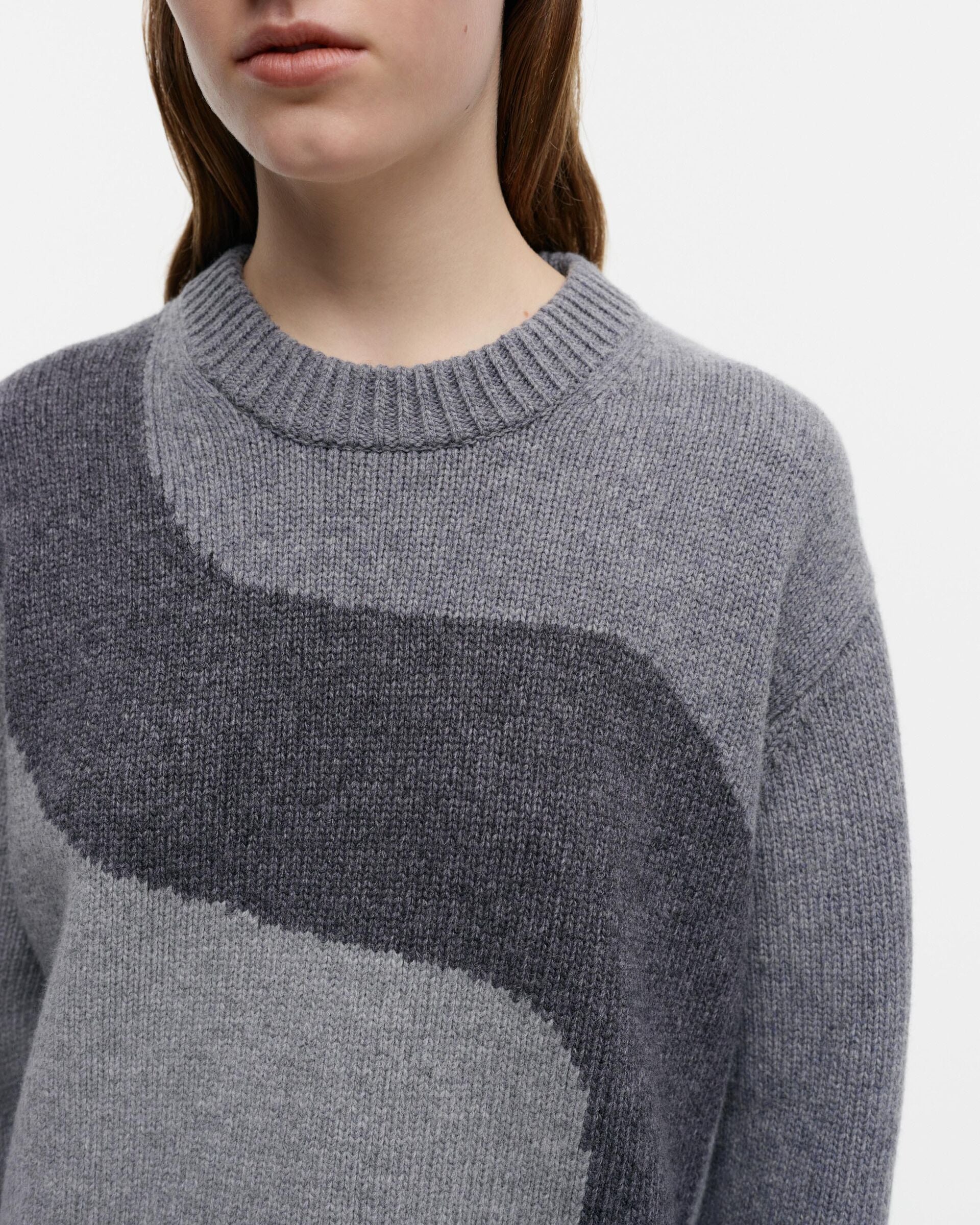 Marimekko Kolonni Seireeni knitted wool pullover | Marimekko Outlet