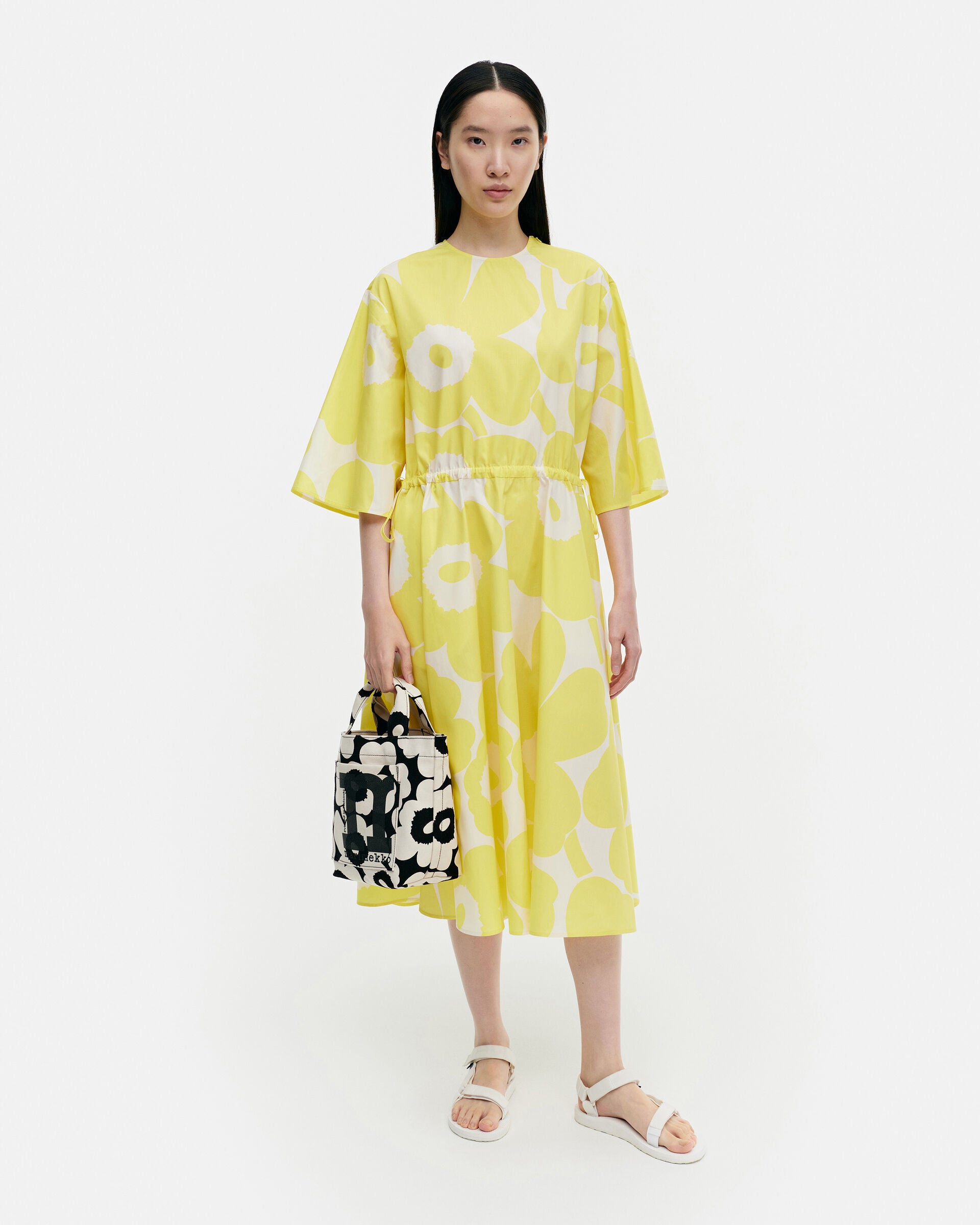 Marimekko Fiaali Unikko cotton poplin dress | Marimekko Outlet