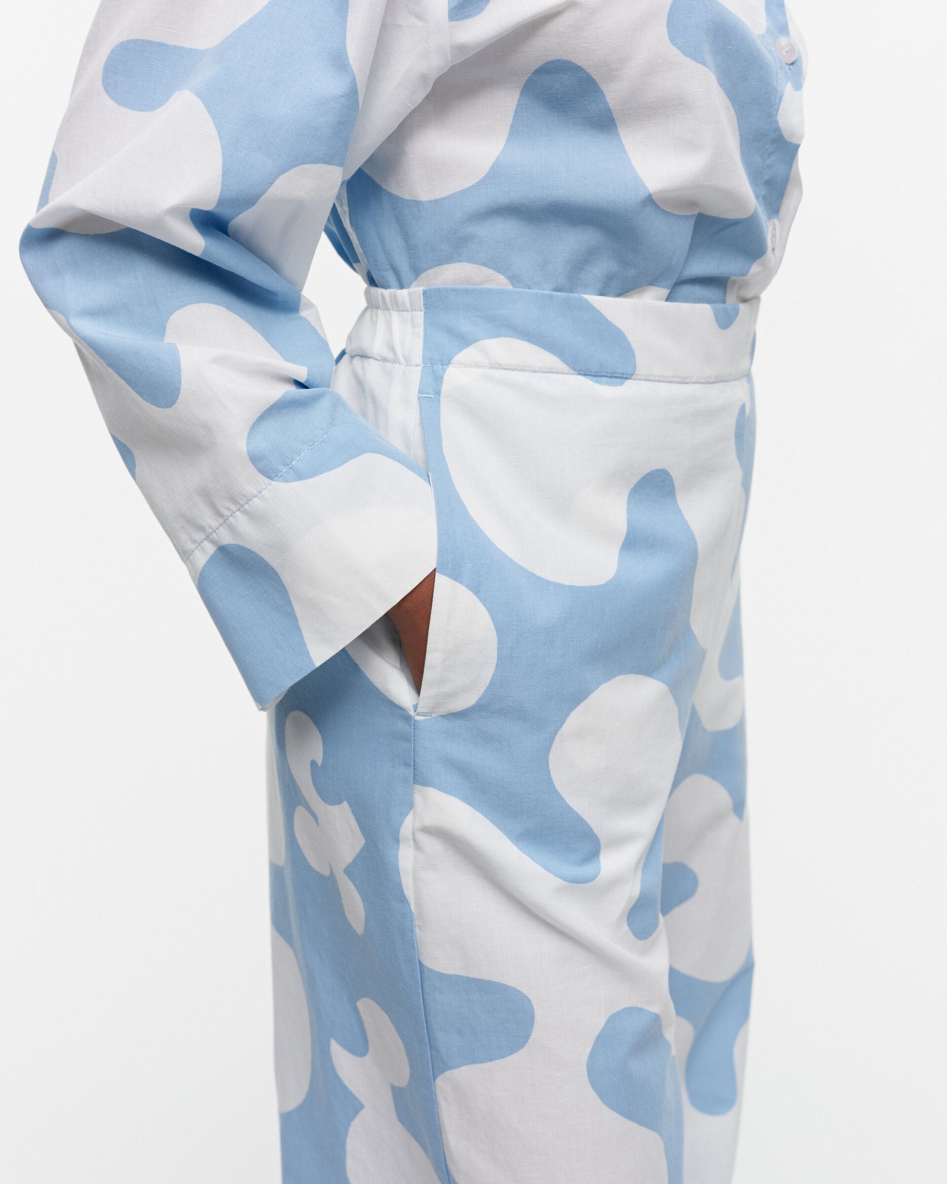 Marimekko Hegon Pulloposti cotton-linen trousers | Marimekko Outlet