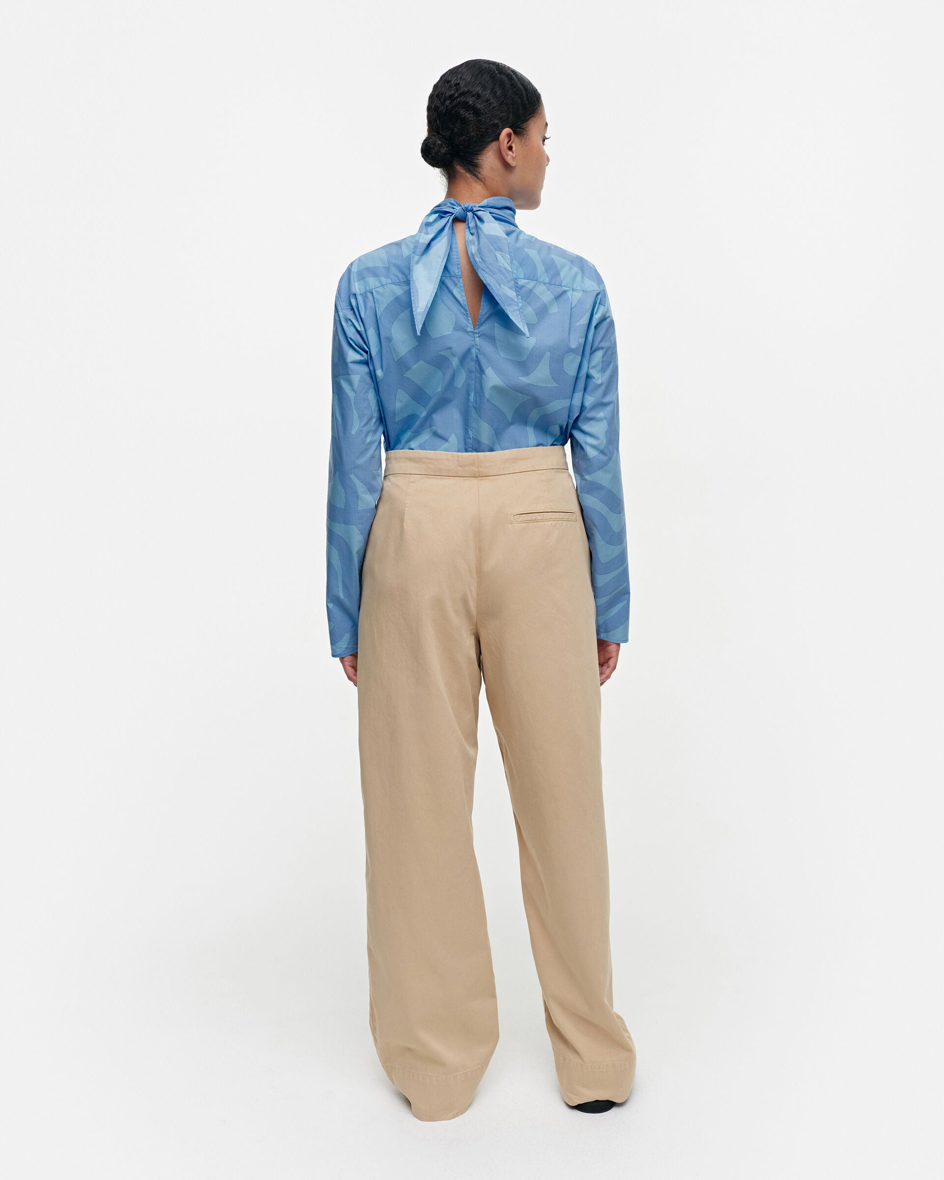 Marimekko Gaiju Solid cotton trousers | Marimekko Outlet