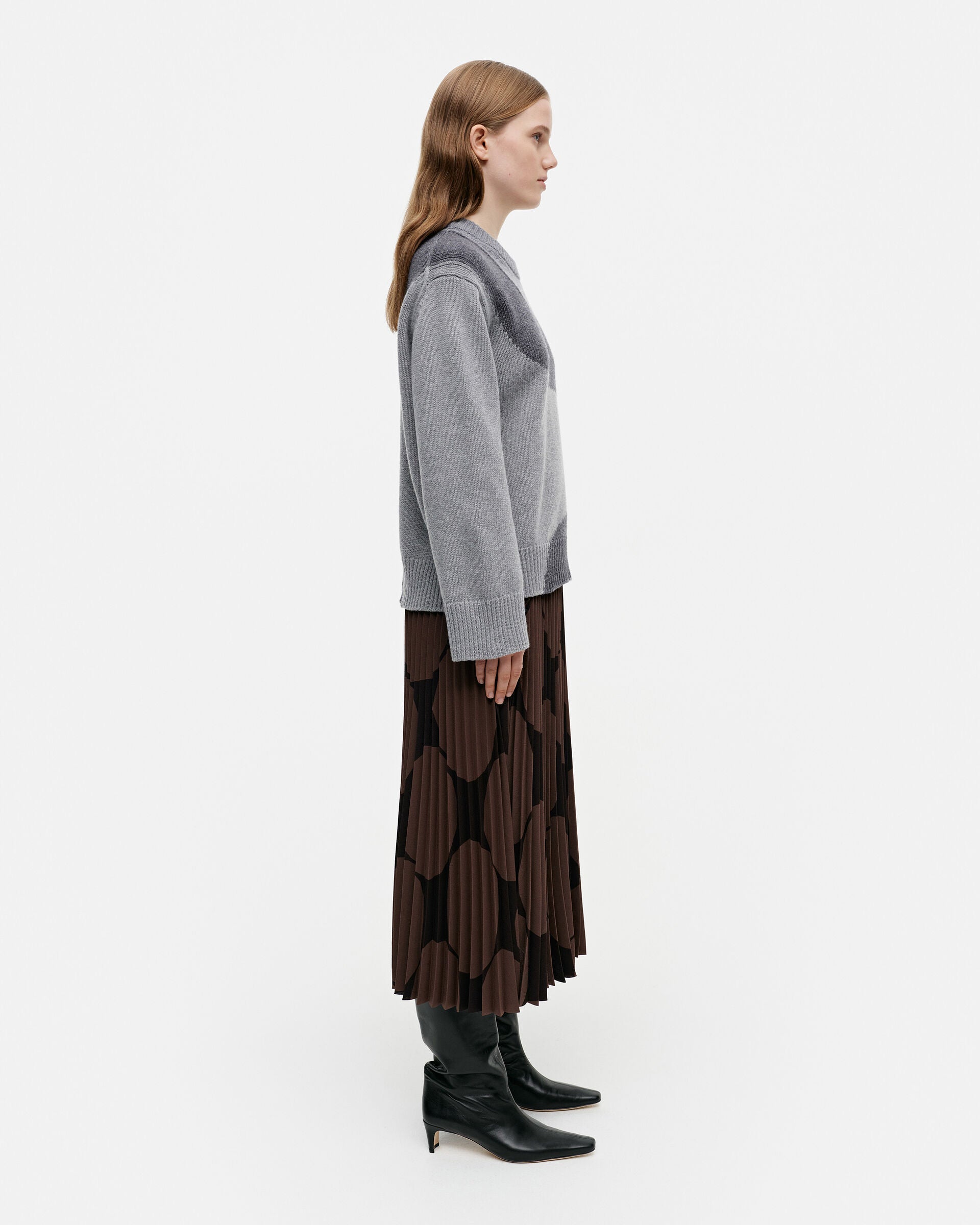 Marimekko Kolonni Seireeni knitted wool pullover | Marimekko Outlet