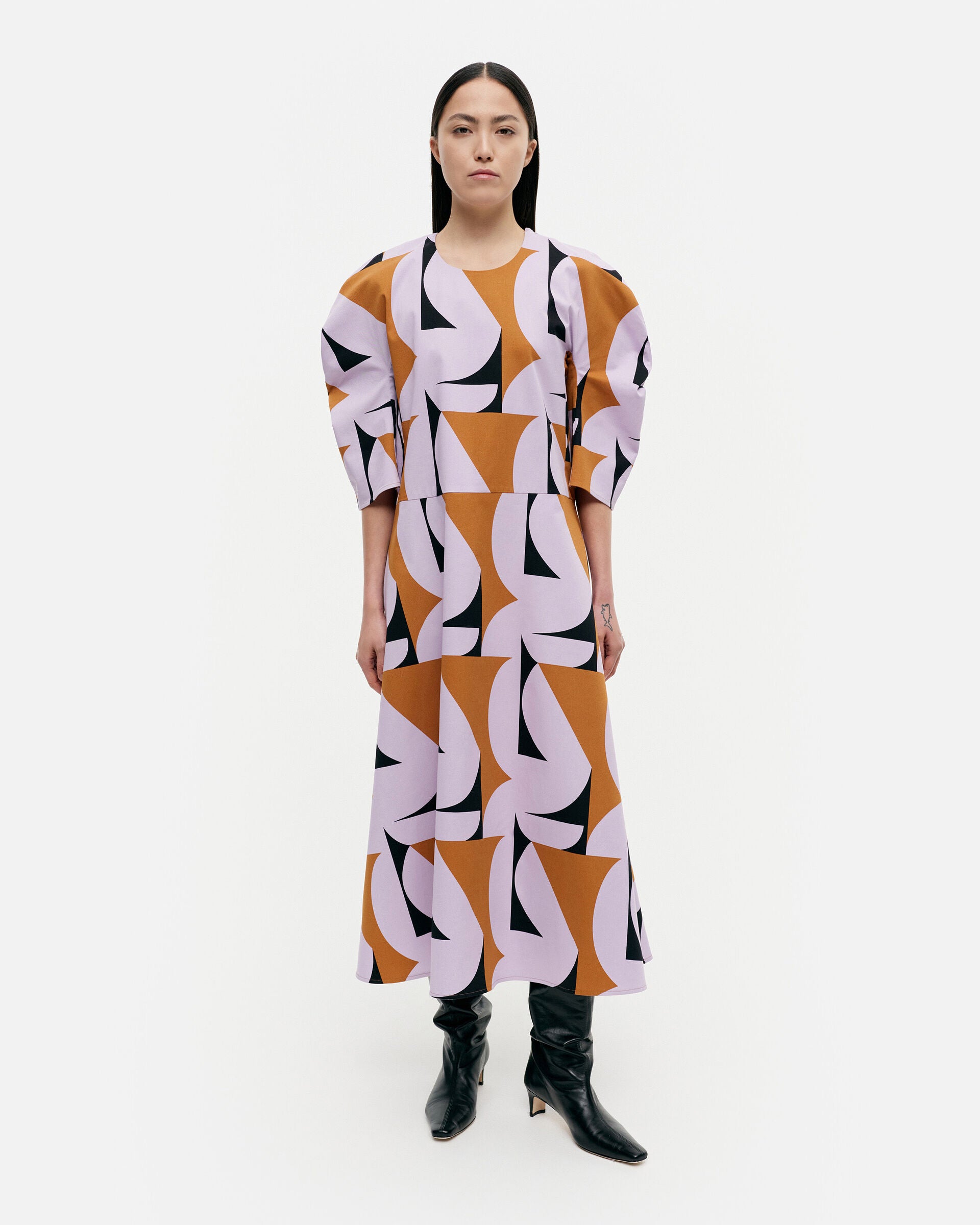 Marimekko Kompositio Pilari cotton dress | Marimekko Outlet