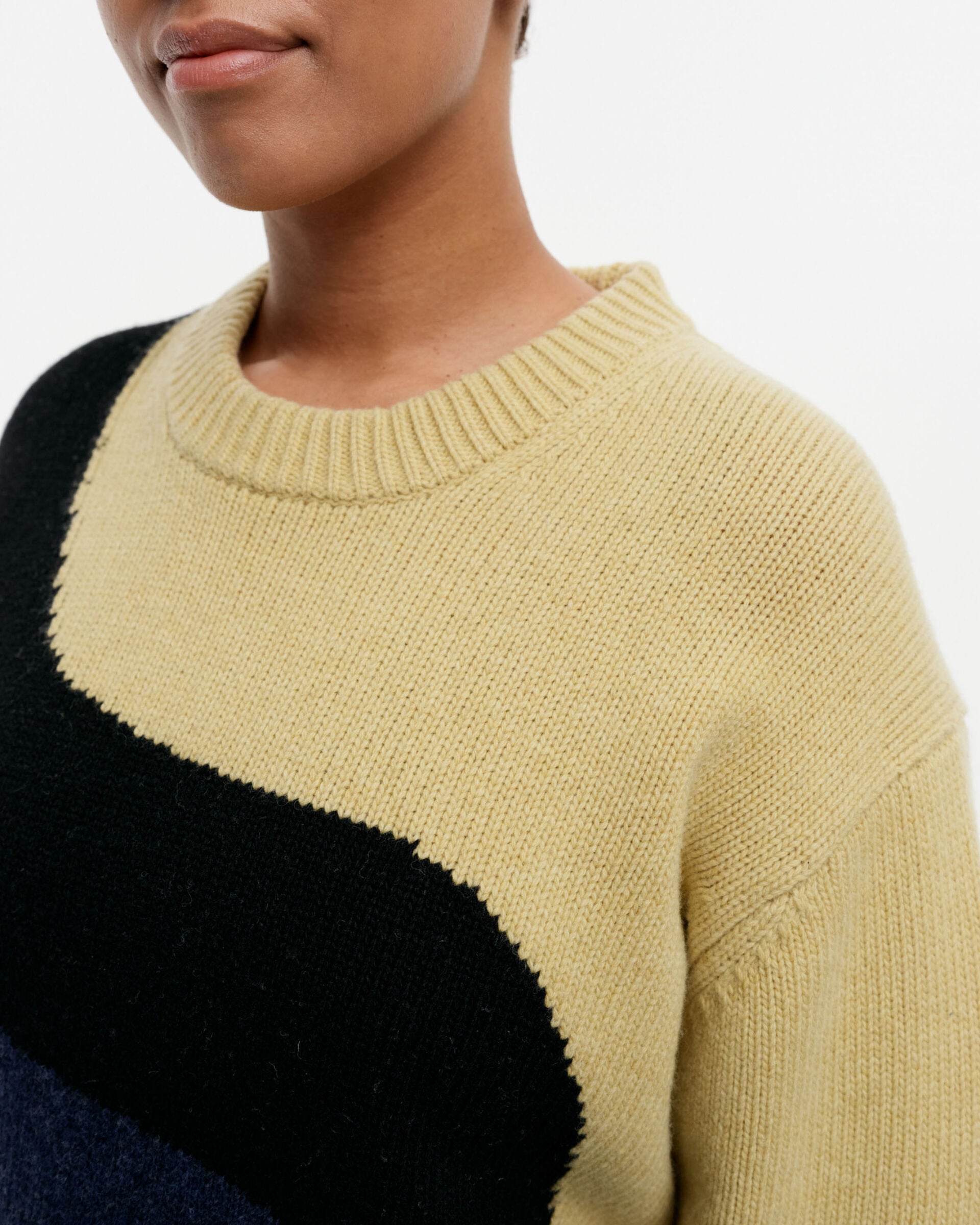 Marimekko Kolonni Seireeni knitted wool pullover | Marimekko Outlet