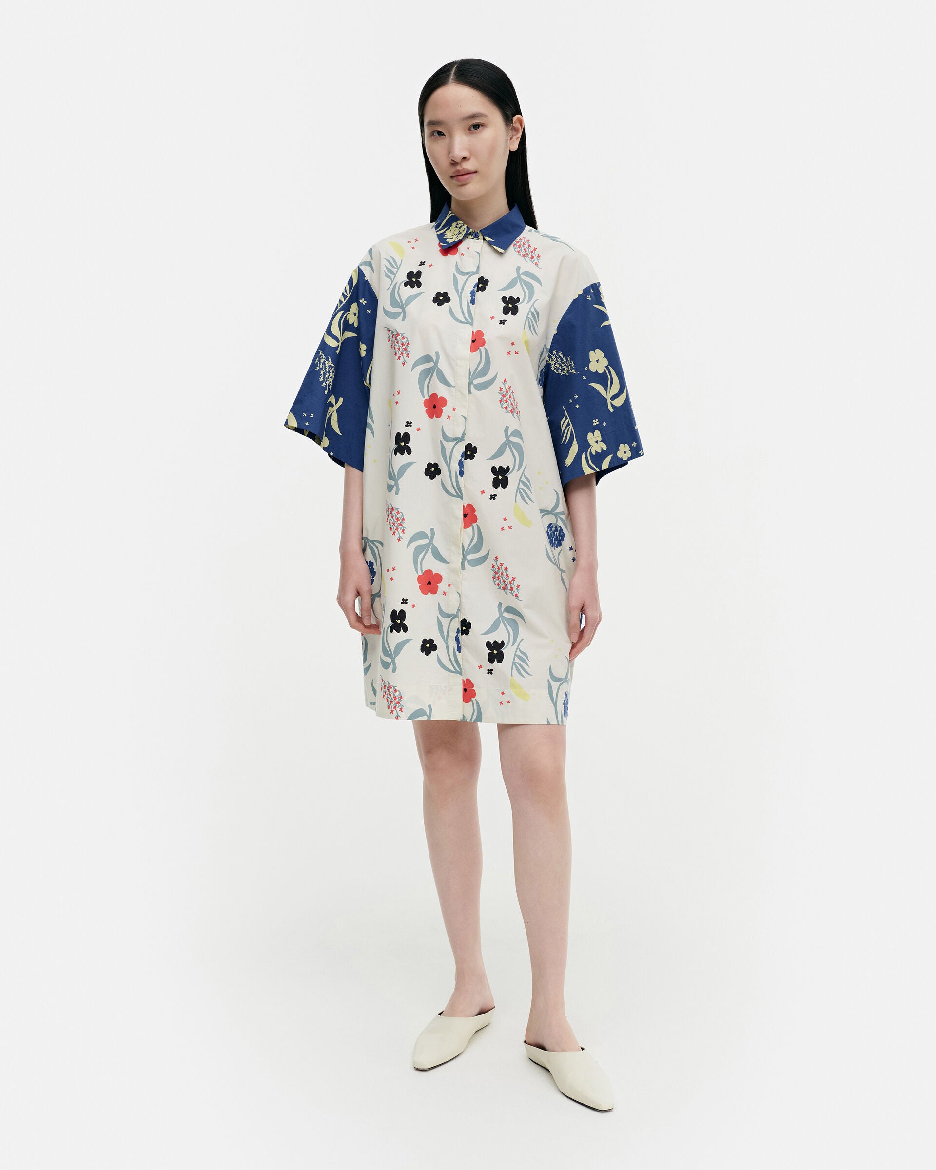 Marimekko Fasadi Herbaario cotton poplin dress | Marimekko Outlet