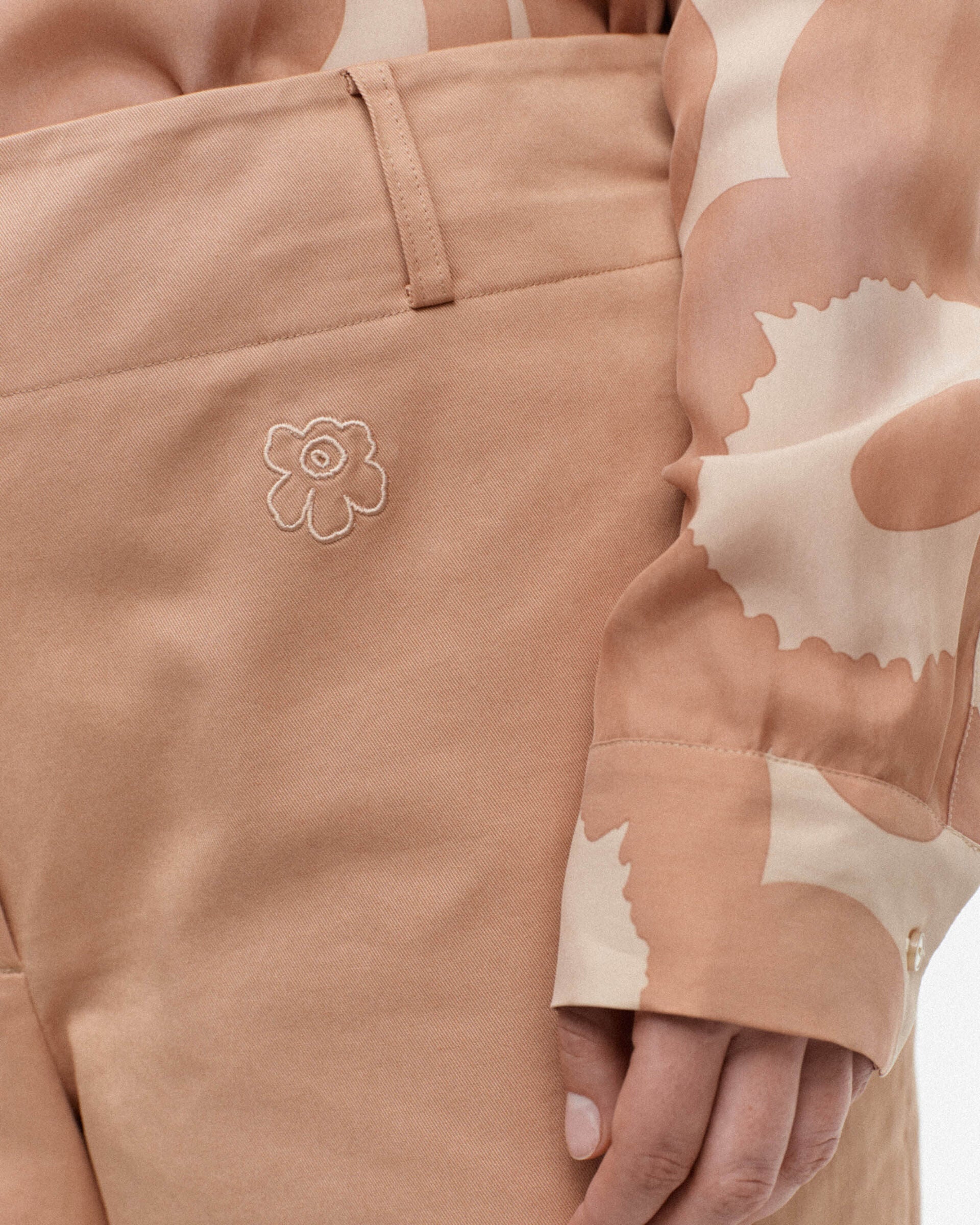 Marimekko Tulema Solid cotton trousers | Marimekko Outlet