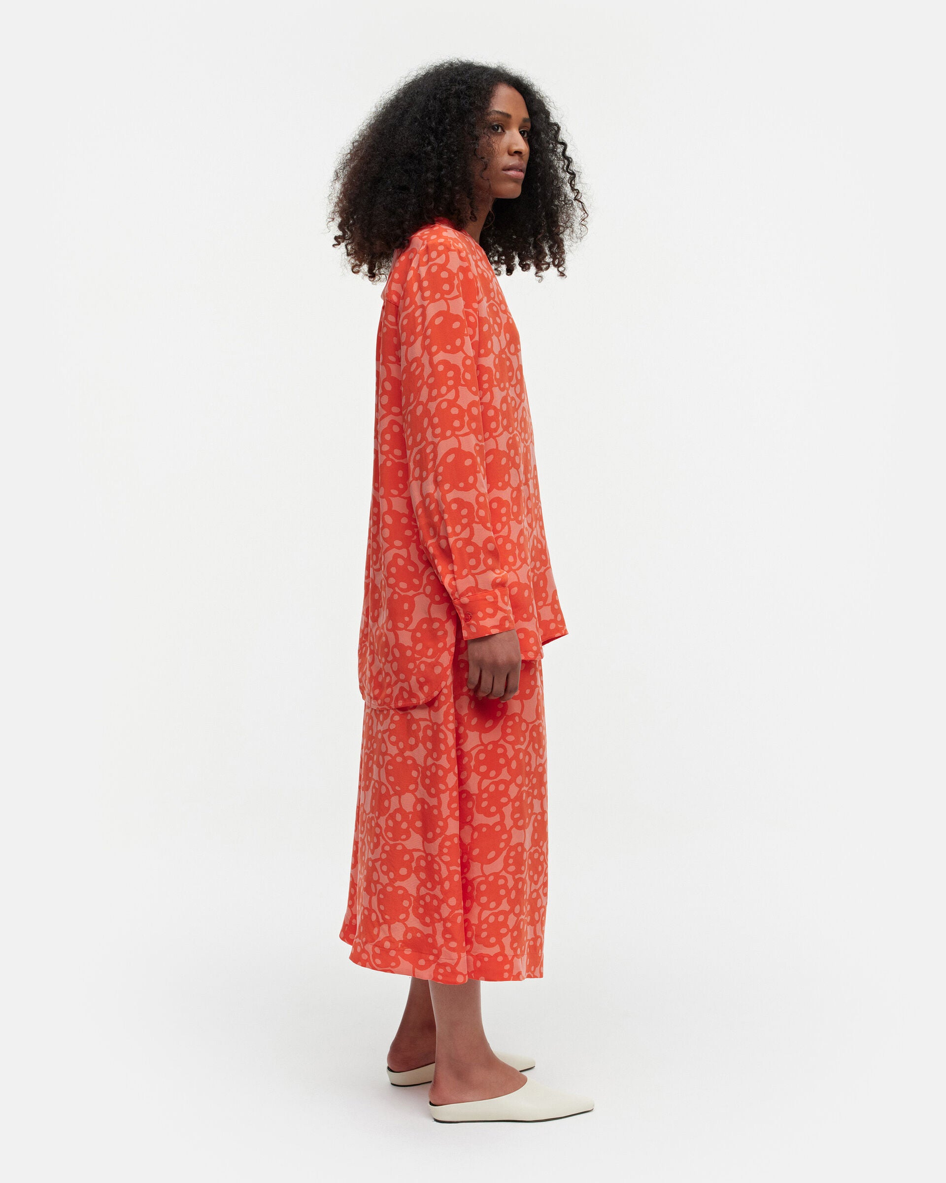 Marimekko Kromi Rentukka cupro blouse | Marimekko Outlet