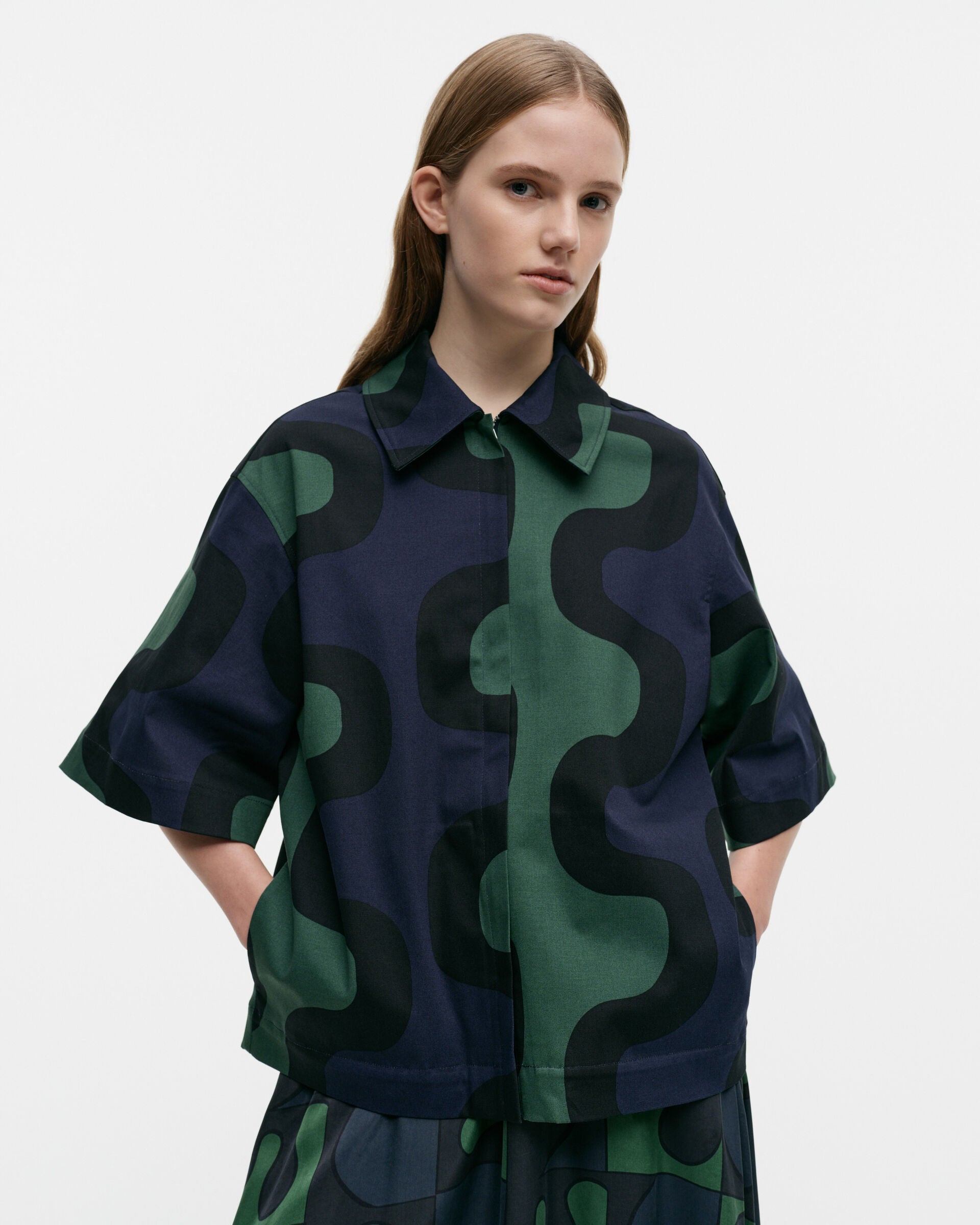 Marimekko Friisi Seireeni cotton blouse | Marimekko Outlet