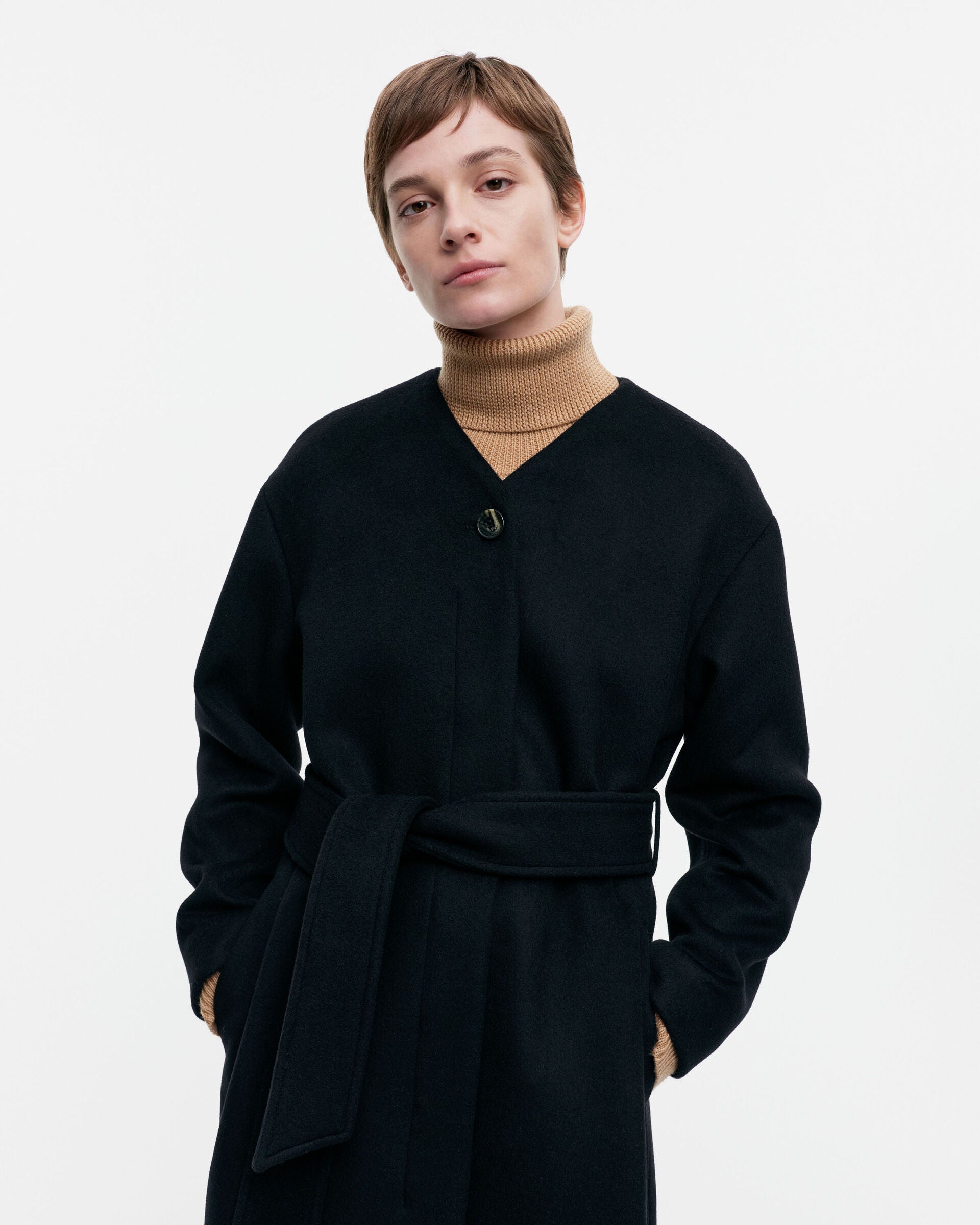 Marimekko Ateljee Solid wool coat | Marimekko Outlet