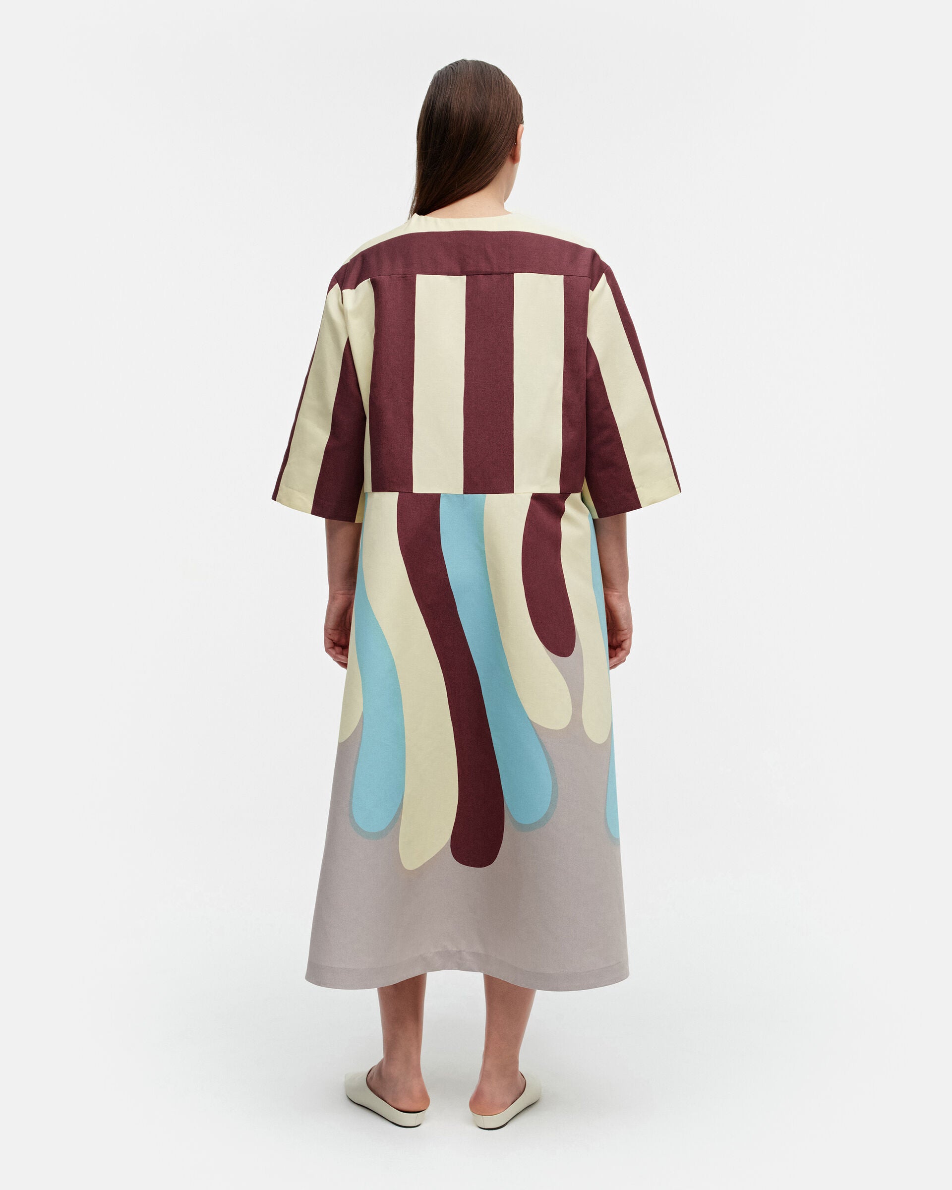 Marimekko Aase Maalis Albatrossi cotton-linen dress | Marimekko Outlet