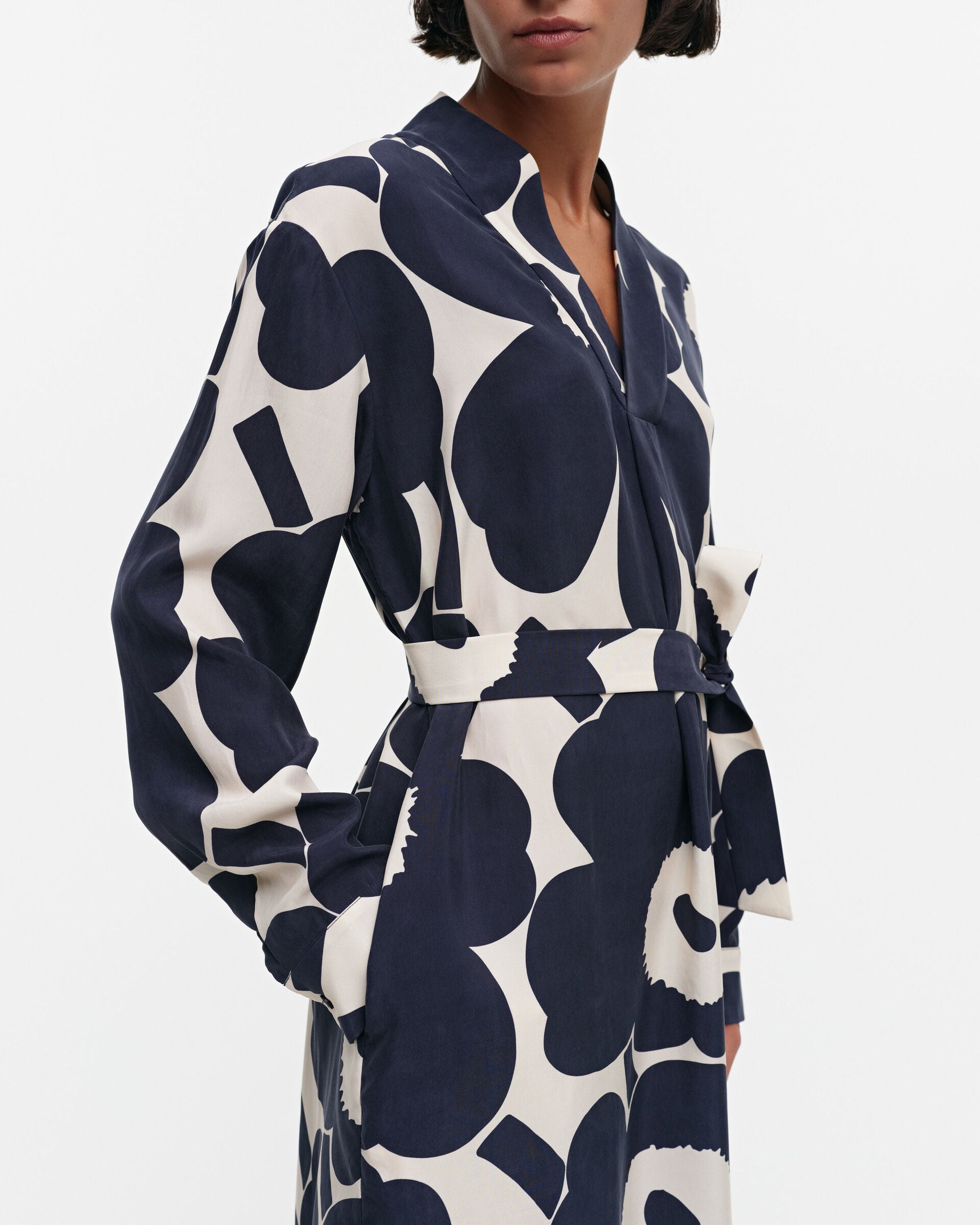 Marimekko Iissat Unikko cupro mix dress | Marimekko Outlet