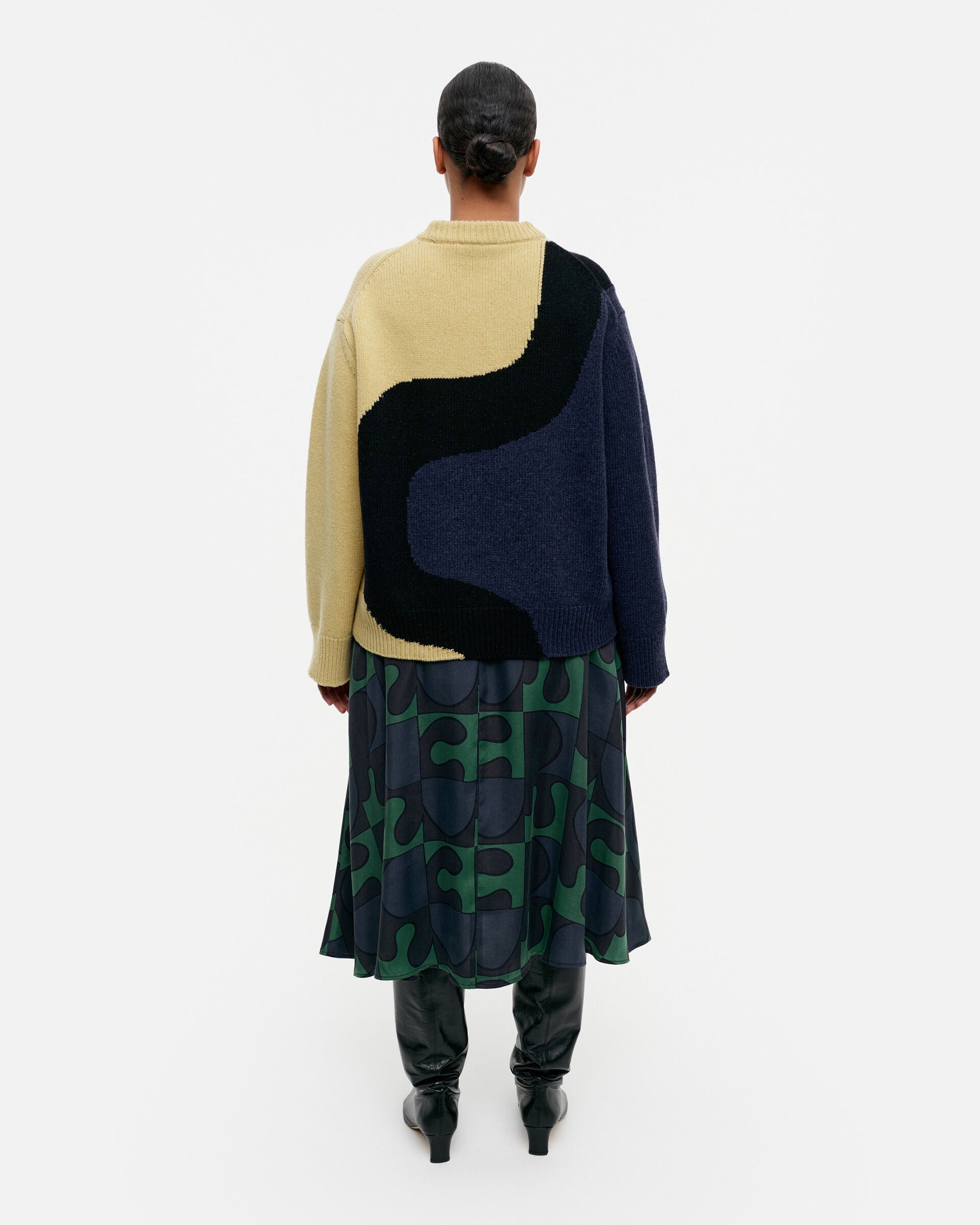 Marimekko Kolonni Seireeni knitted wool pullover | Marimekko Outlet