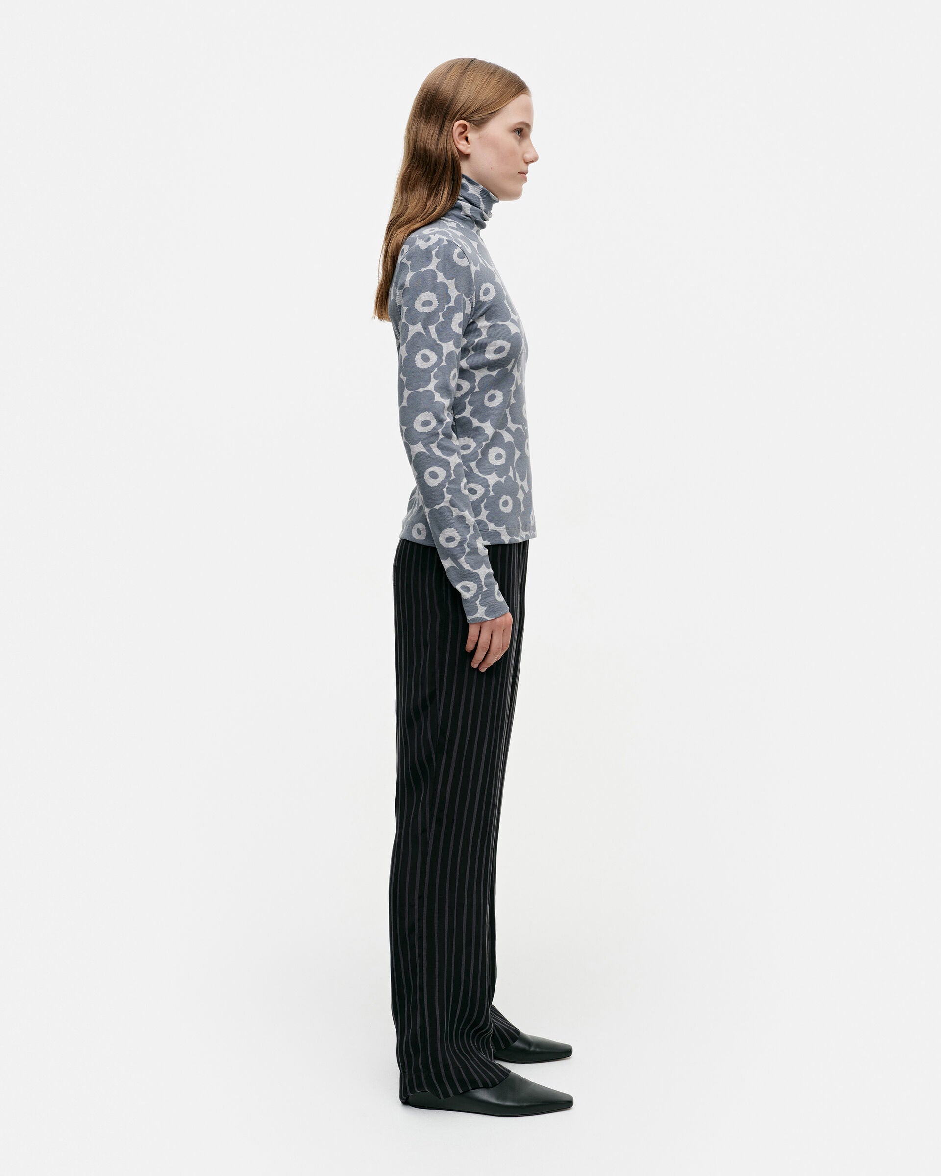 Marimekko Emali Mini Unikko rib turtleneck top | Marimekko Outlet
