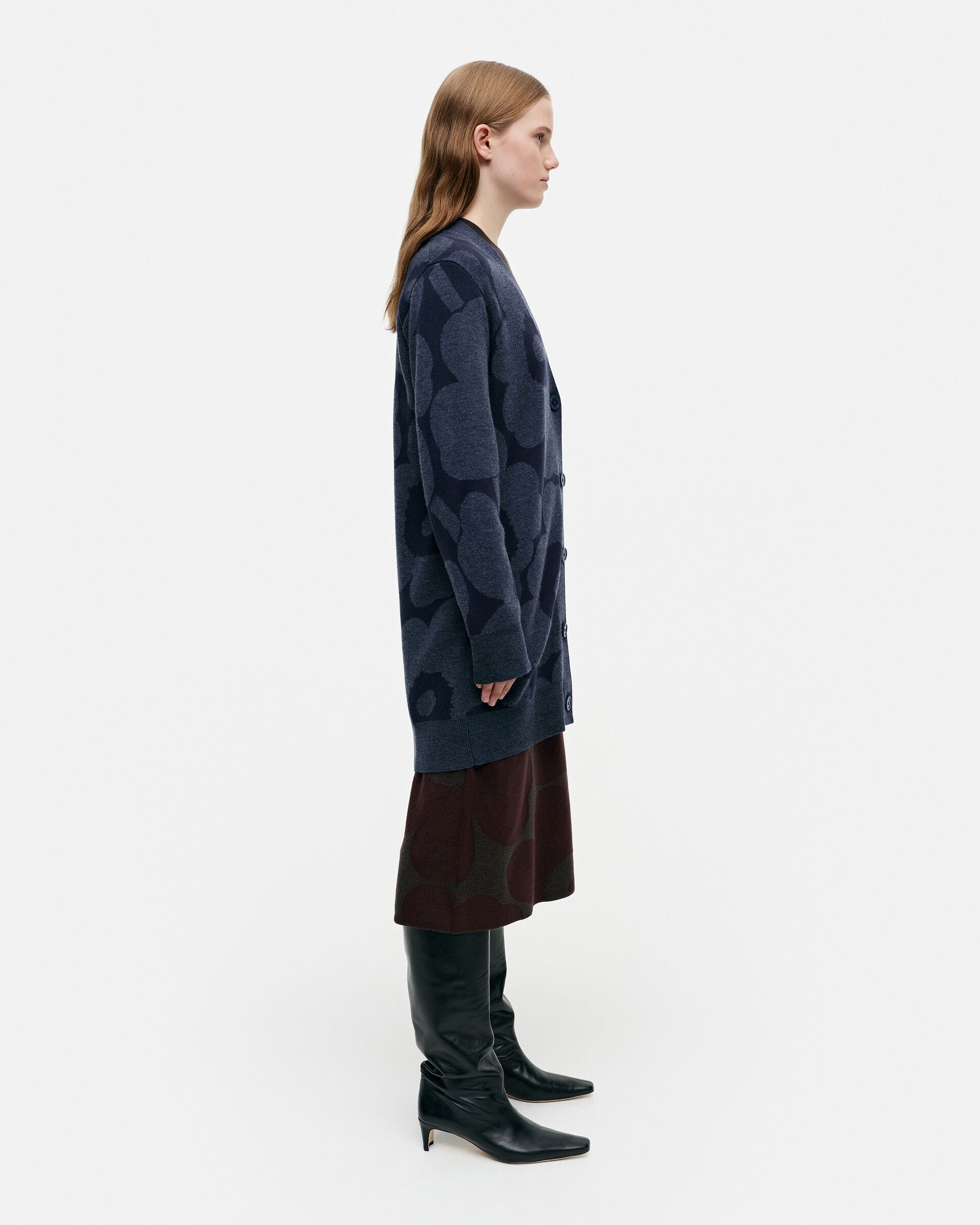 Marimekko Kadmium Unikko knitted wool cardigan | Marimekko Outlet