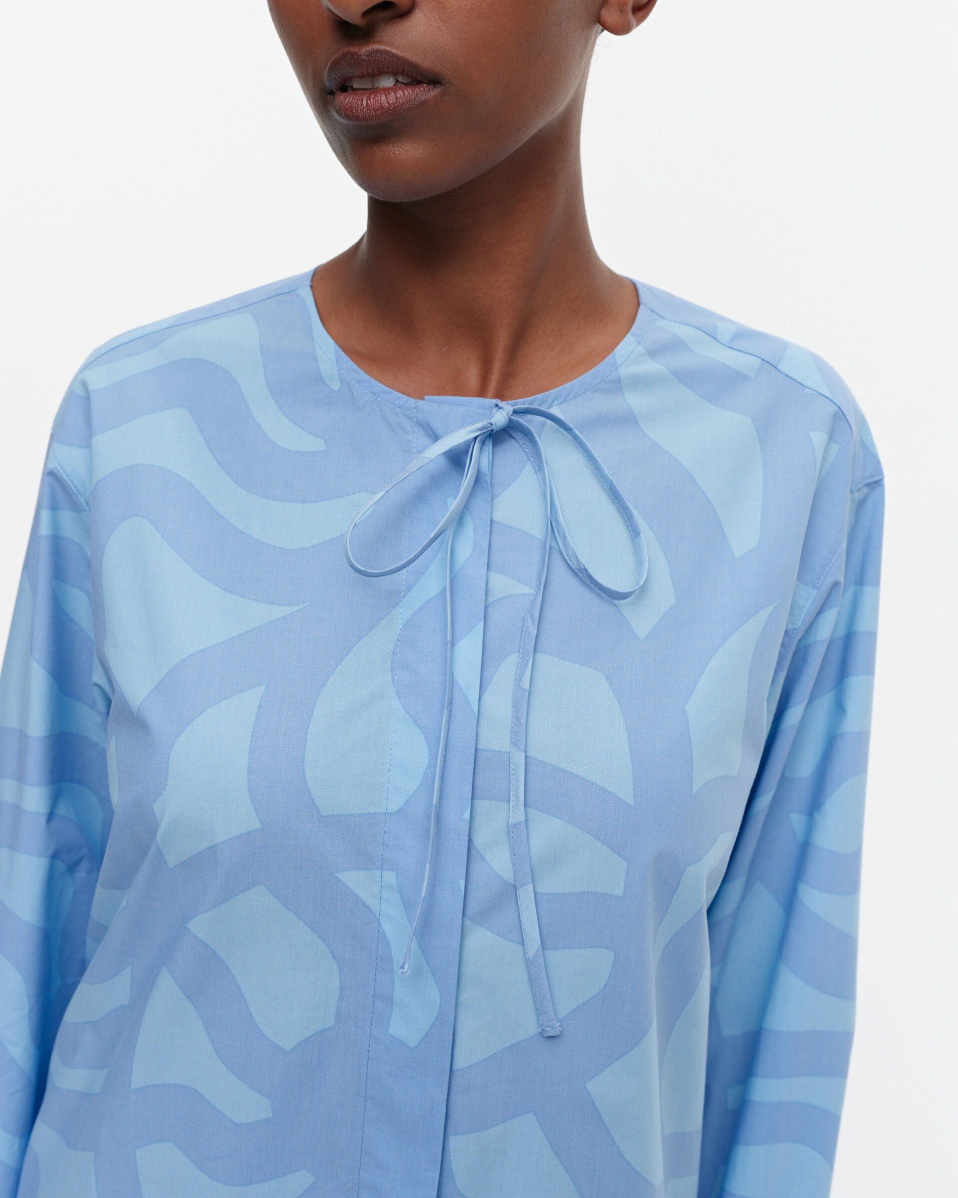 Marimekko Krihke Joonas cotton poplin shirt dress | Marimekko Outlet