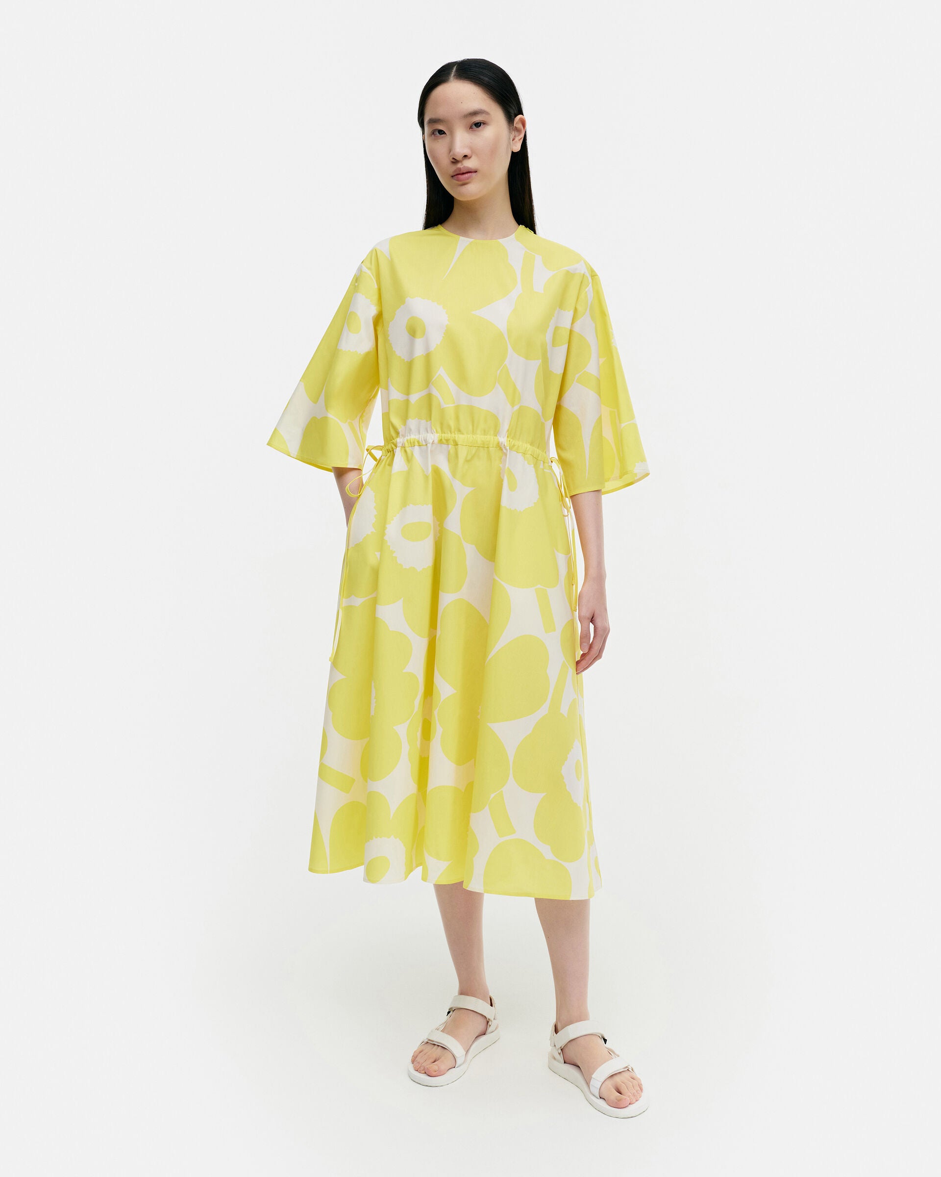 Marimekko Fiaali Unikko cotton poplin dress | Marimekko Outlet