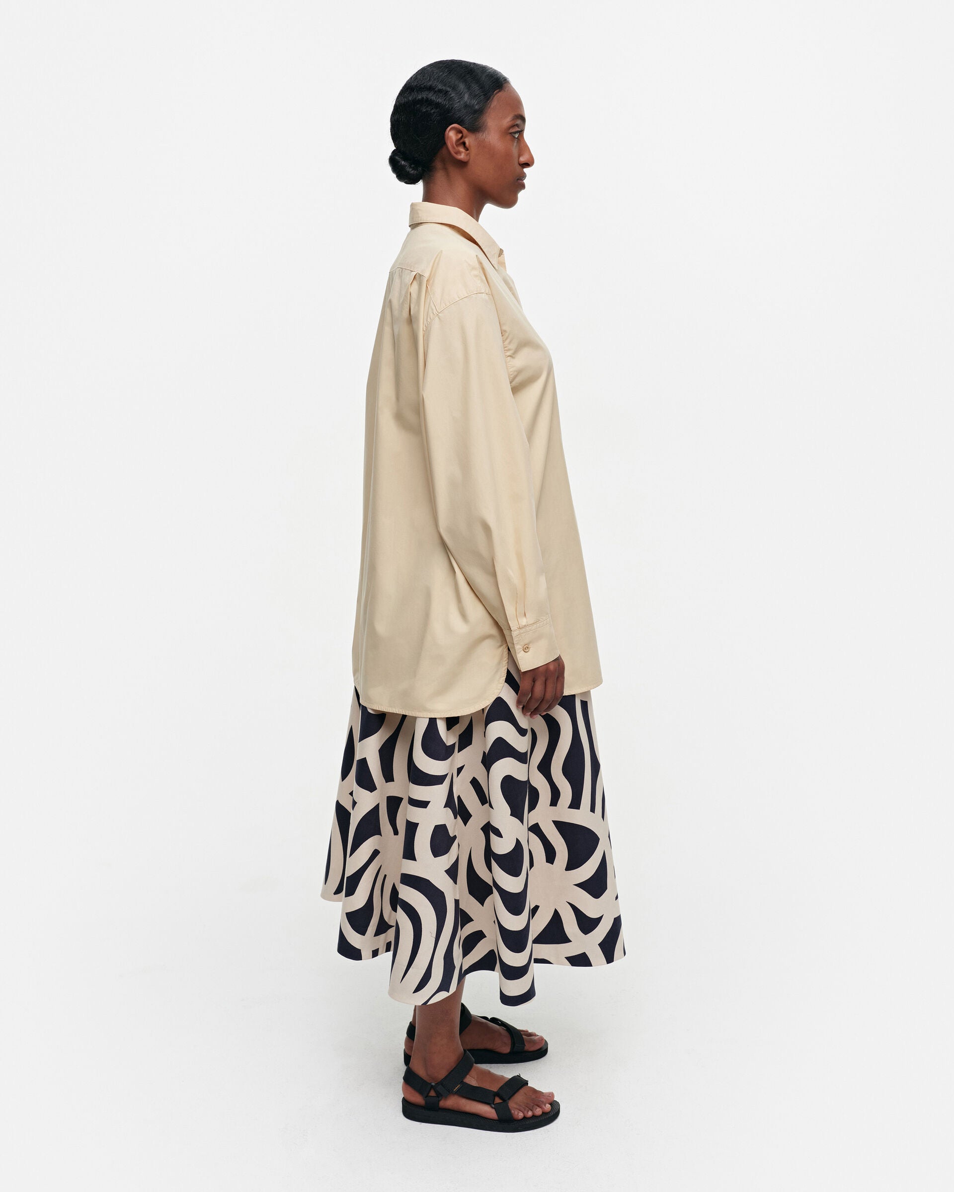 Marimekko Griste Solid cotton shirt | Marimekko Outlet