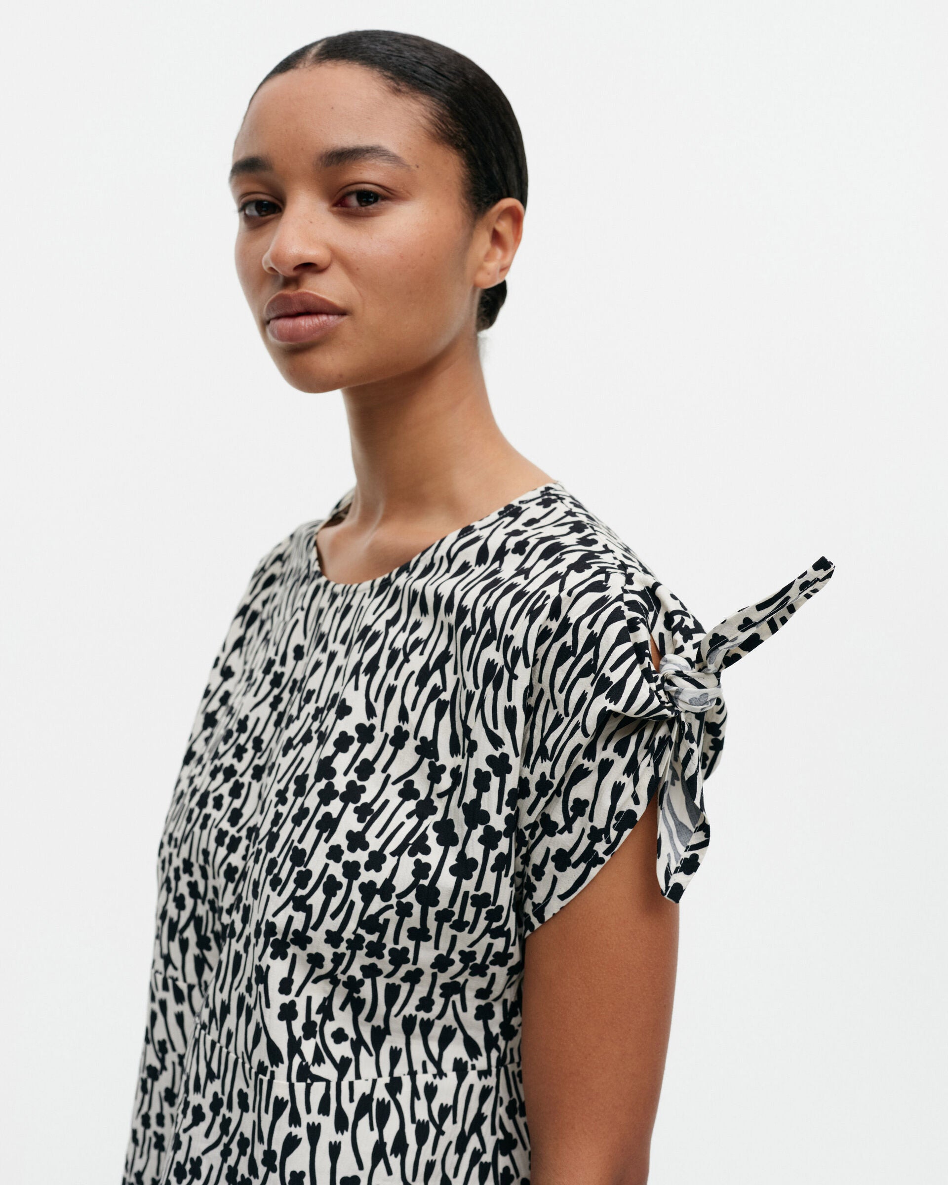 Marimekko Berylli Tuulahdus cotton seersucker top | Marimekko Outlet