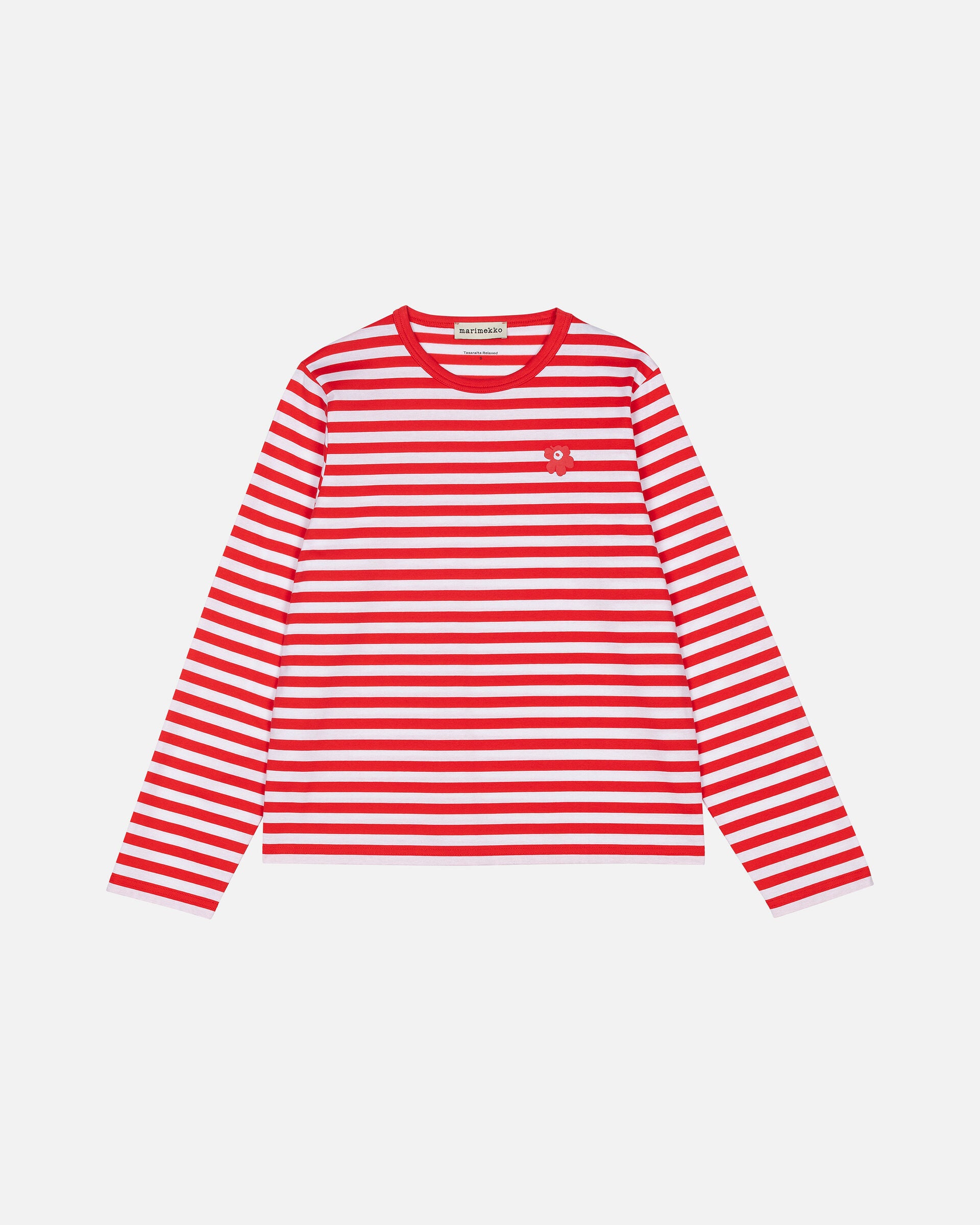 Marimekko Tasaraita Relaxed Longsleeve jersey top | Marimekko Outlet