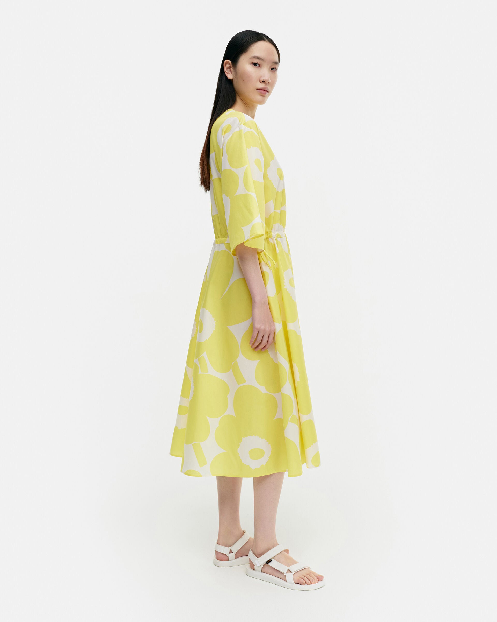 Marimekko Fiaali Unikko cotton poplin dress | Marimekko Outlet