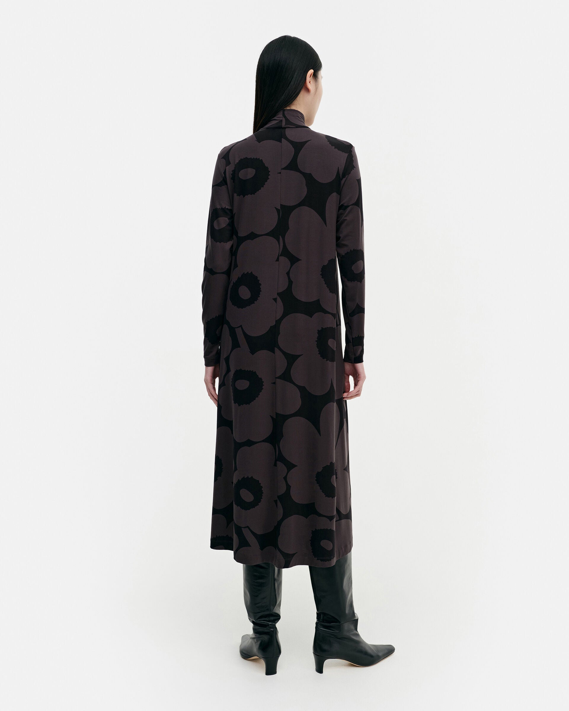 Marimekko Cavea Unikko jersey turtleneck dress | Marimekko Outlet