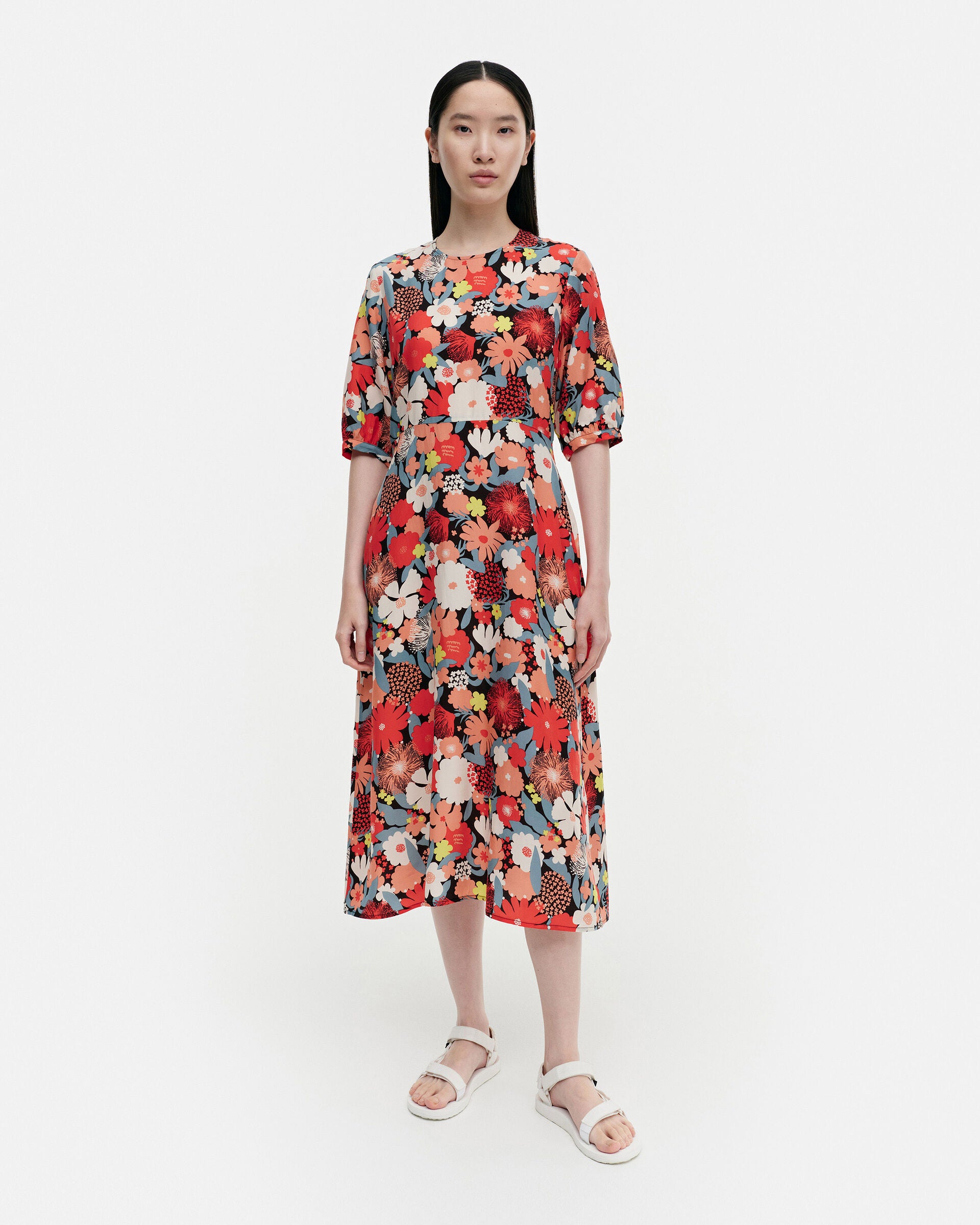 Marimekko Absidi Suvikimppu cupro dress | Marimekko Outlet