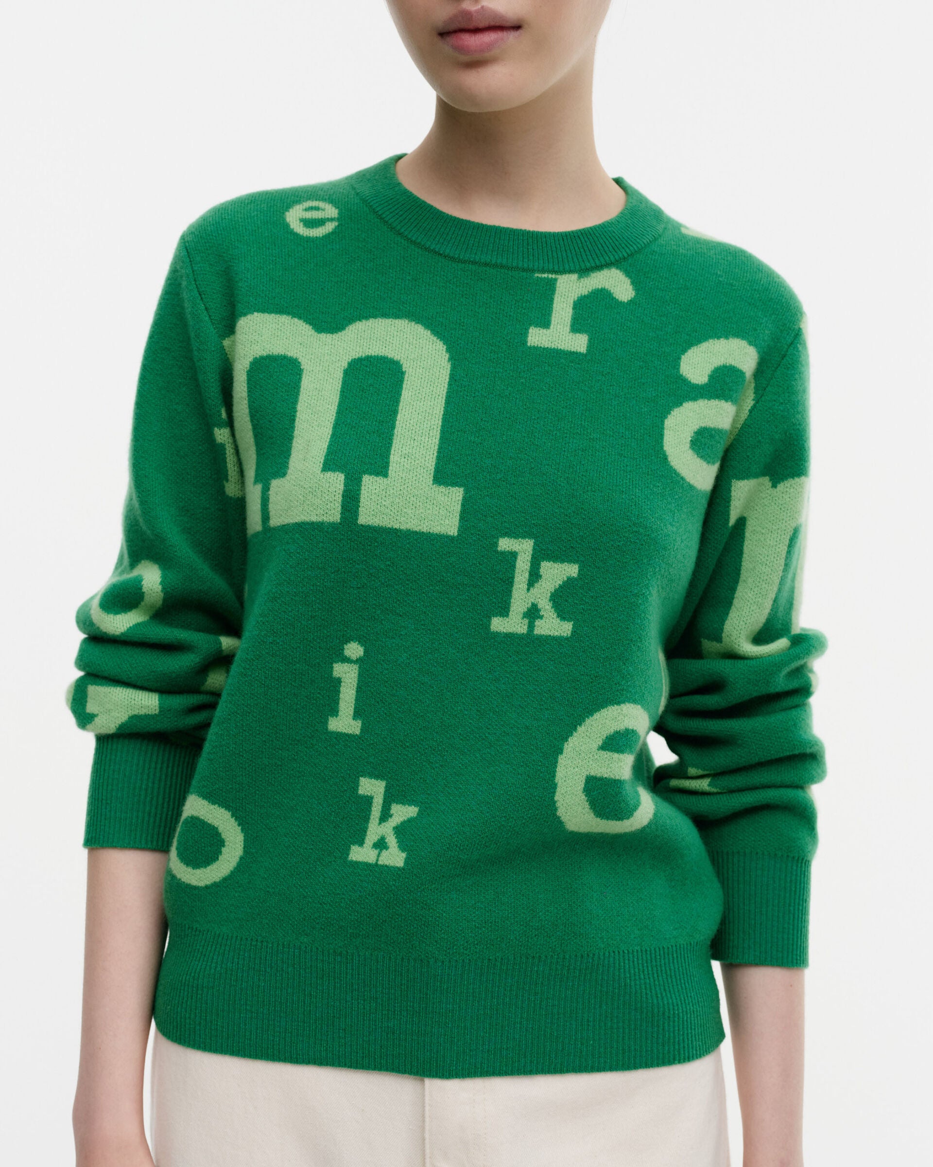Marimekko Silfa Marimerkki wool jumper | Marimekko Outlet