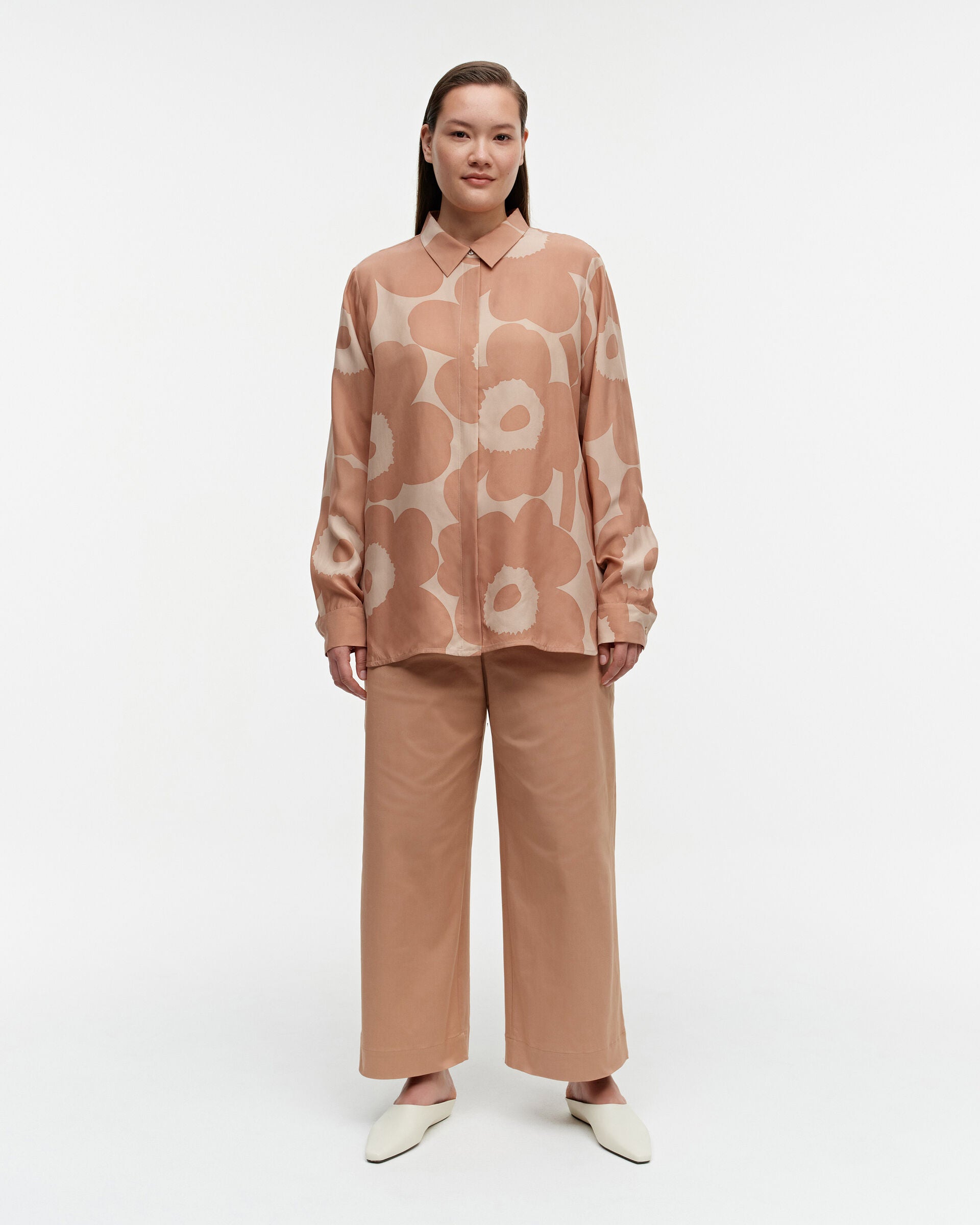 Marimekko V?rssy Unikko cupro-viscose shirt | Marimekko Outlet