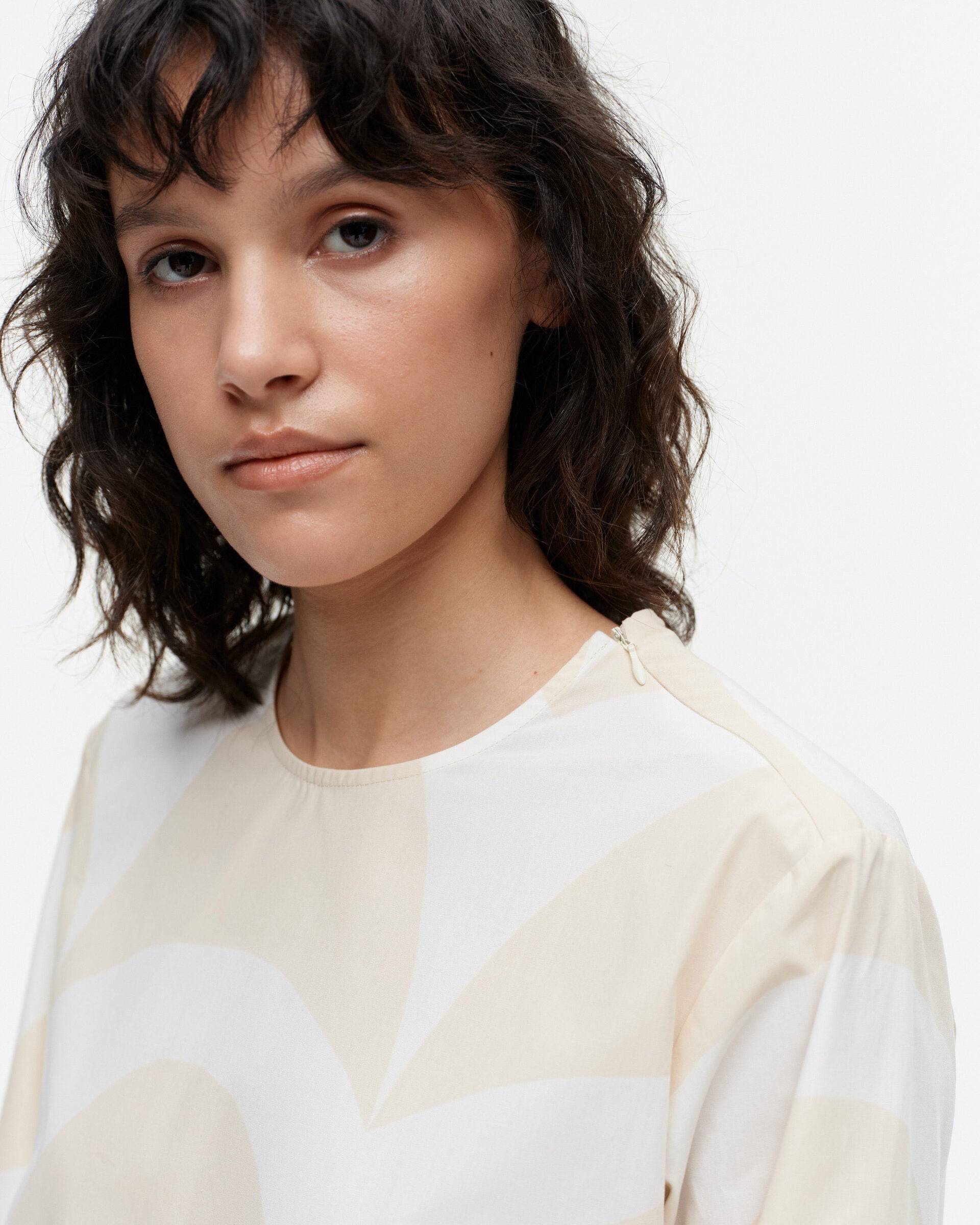 Marimekko Aspekti Iso Laine cotton poplin blouse | Marimekko Outlet
