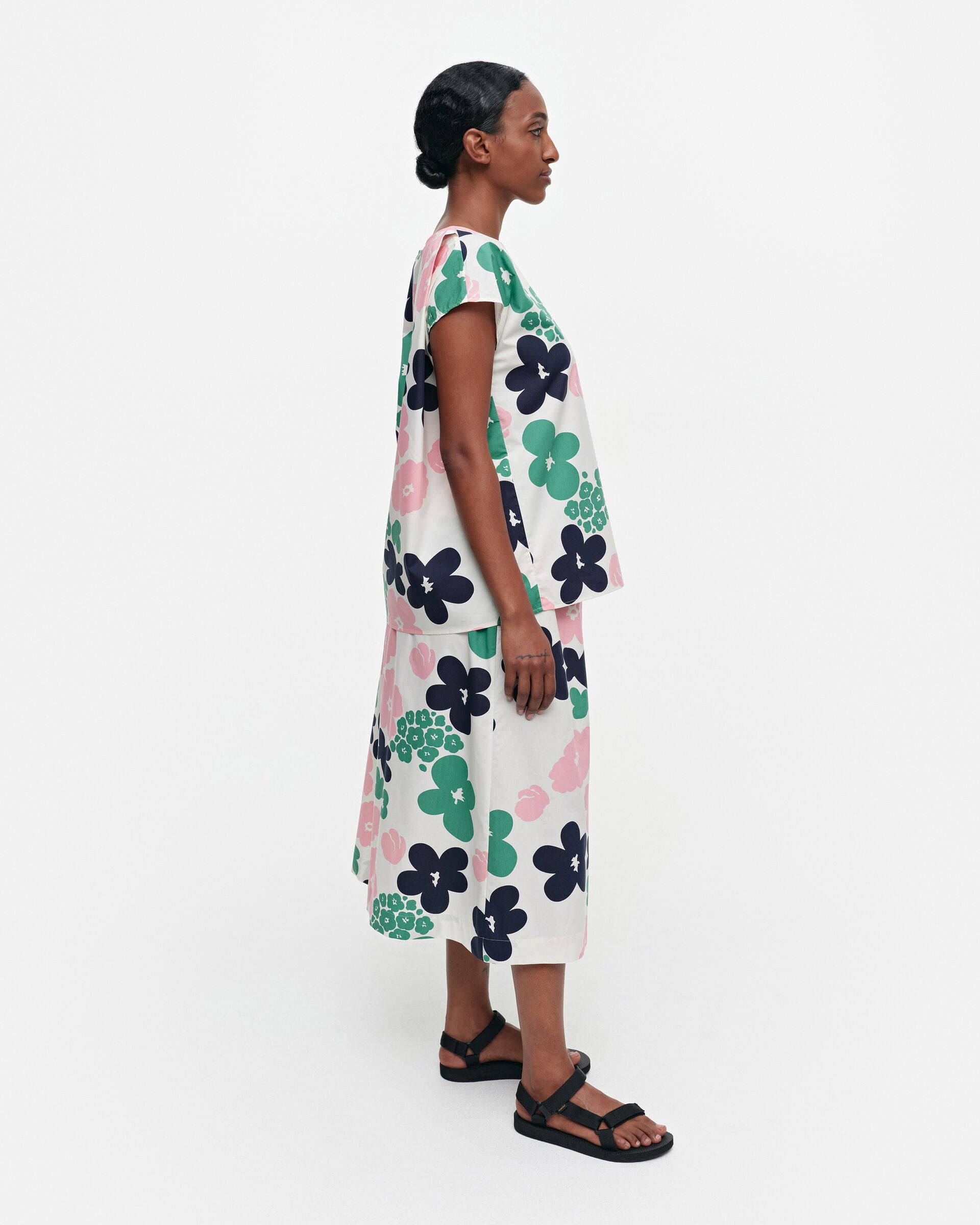 Marimekko Gappe Kev?ttalkoot cotton poplin top | Marimekko Outlet