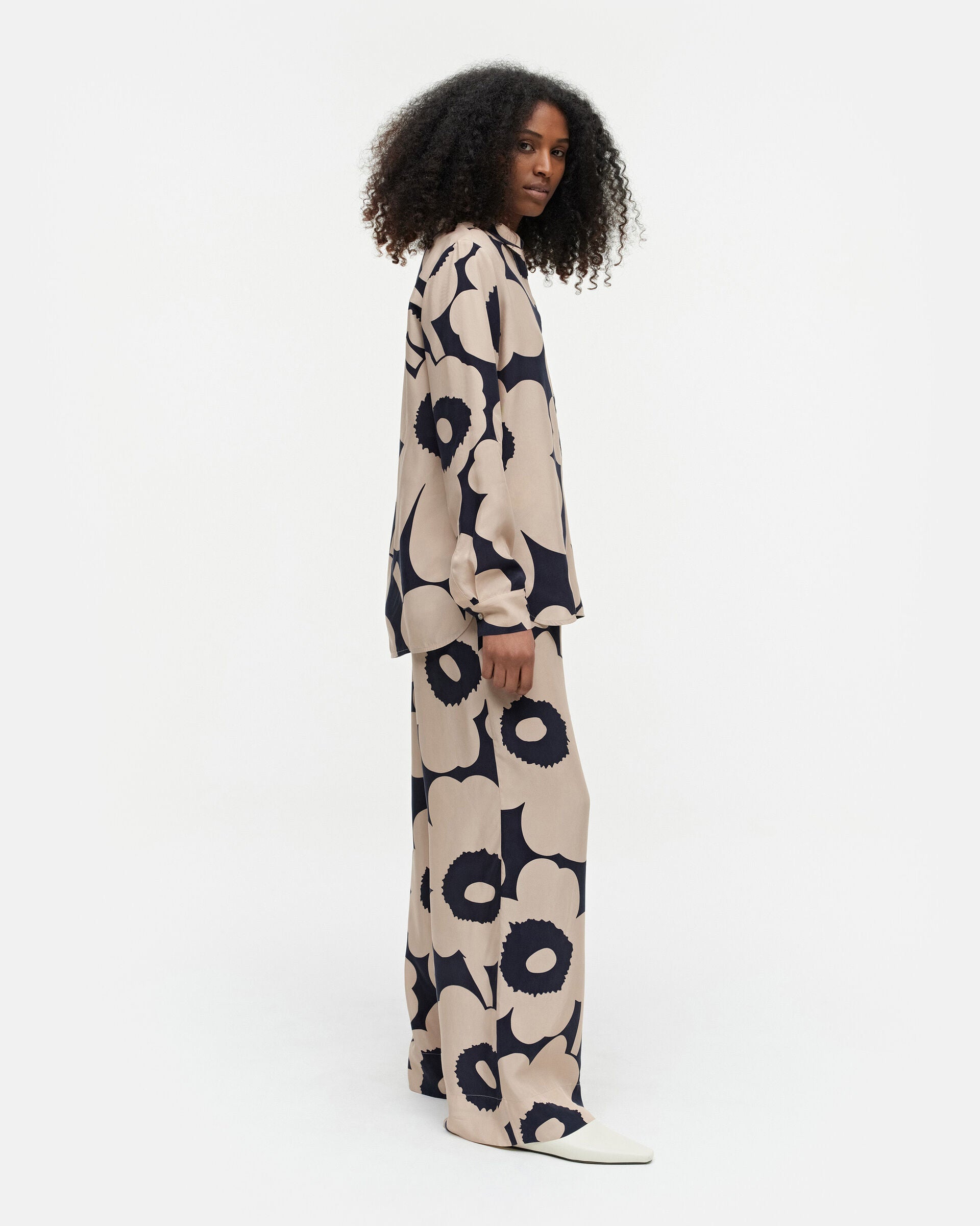 Marimekko V?rssy Unikko cupro-viscose shirt | Marimekko Outlet