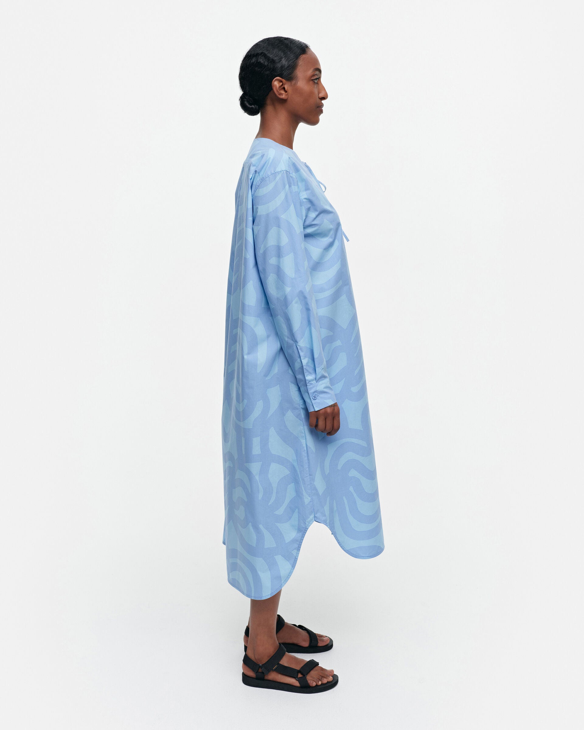Marimekko Krihke Joonas cotton poplin shirt dress | Marimekko Outlet