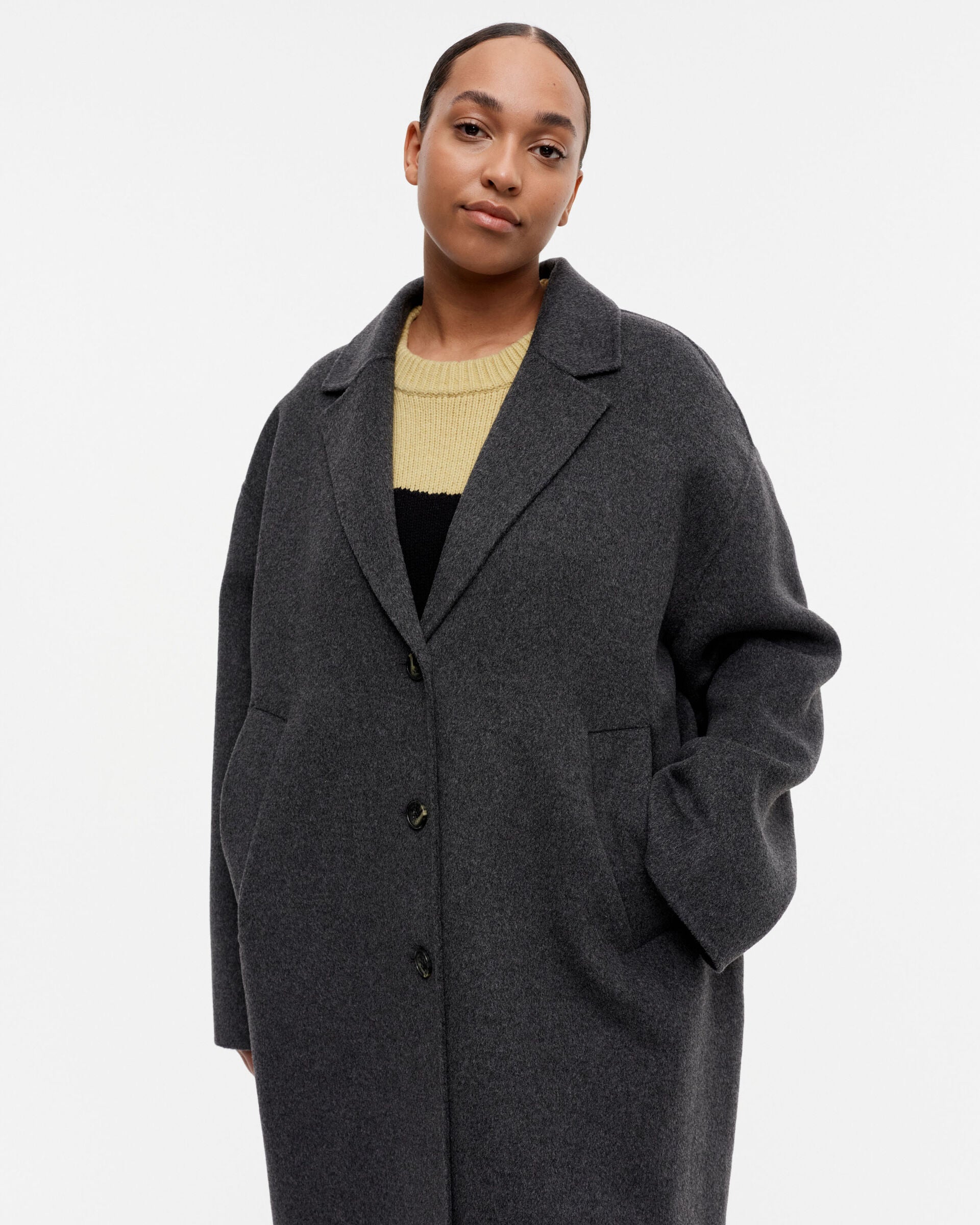 Marimekko Kapiteeli Solid wool coat | Marimekko Outlet