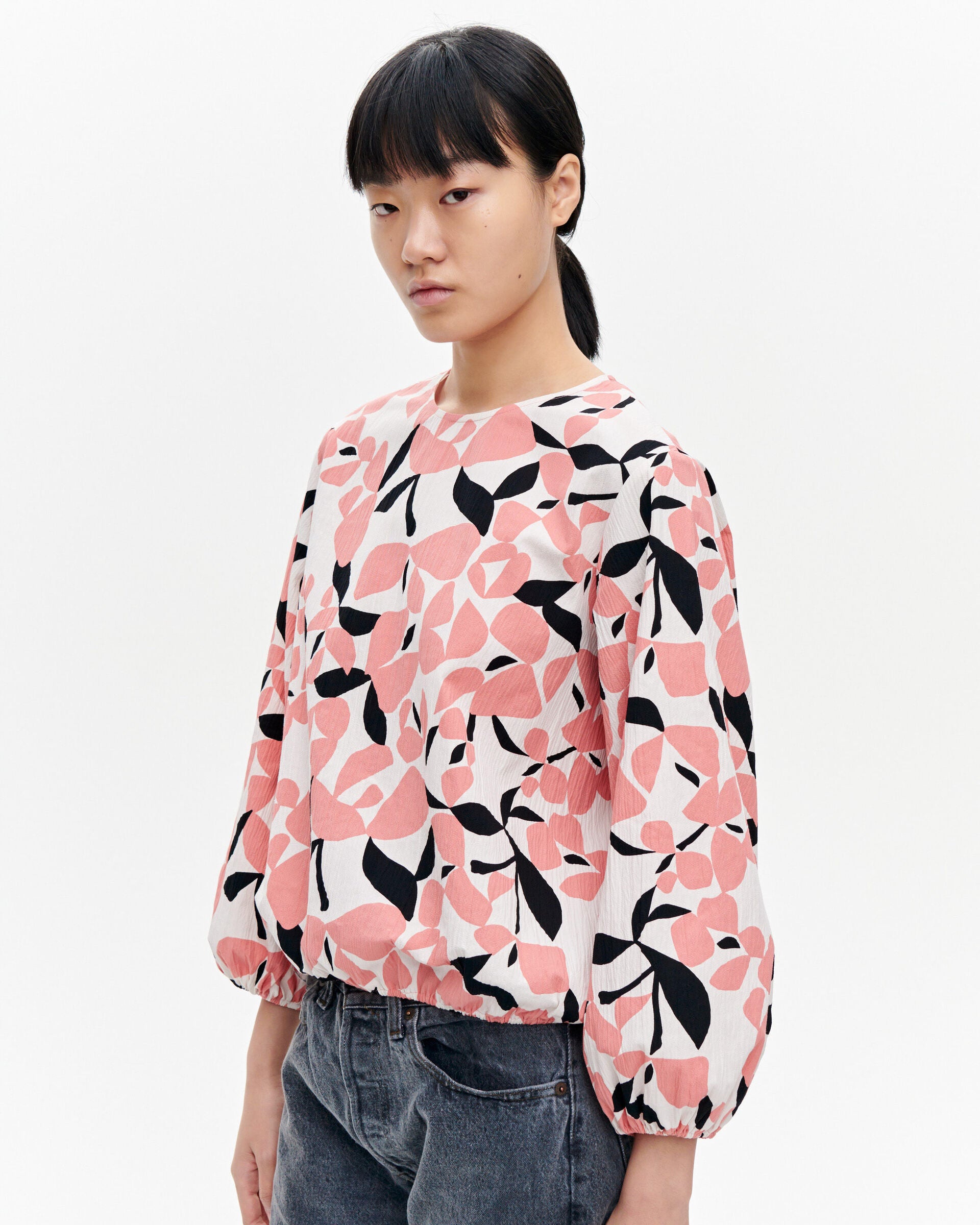 Marimekko Imogen Perho cotton blouse | Marimekko Outlet