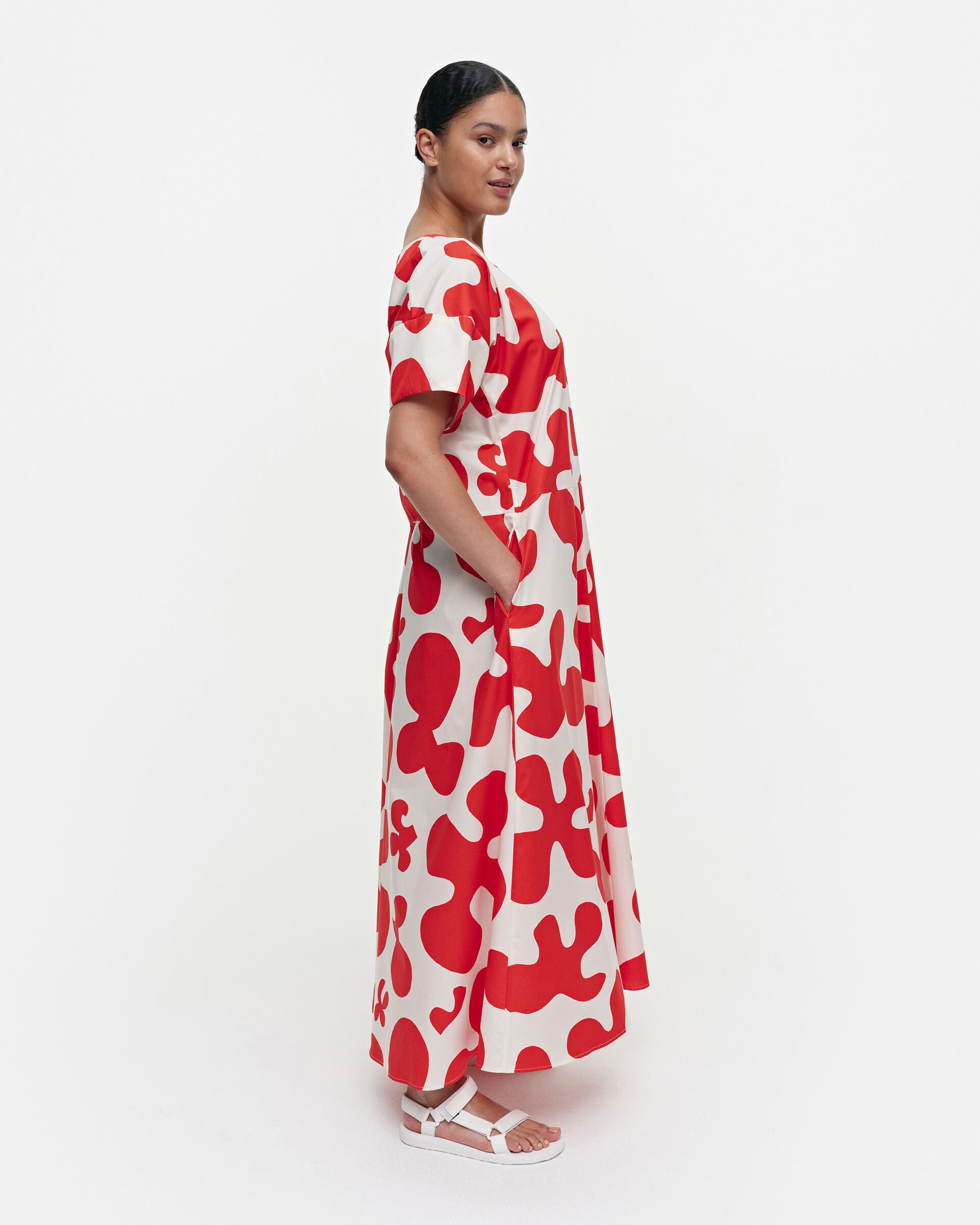 Marimekko Fenja Pulloposti cotton poplin dress | Marimekko Outlet