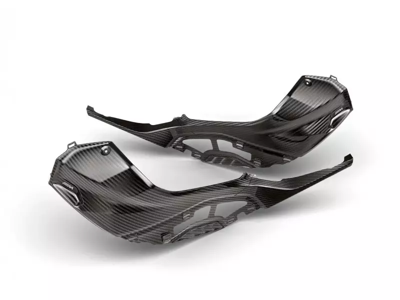 BMW Complete kit Carbon intake silencer cover element + Tank lining Carbon RIGHT/LEFT - S1000RR/R (K67/63)