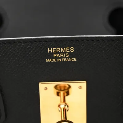 Hermès Birkin 30 Black Epsom Leather Gold Hardware