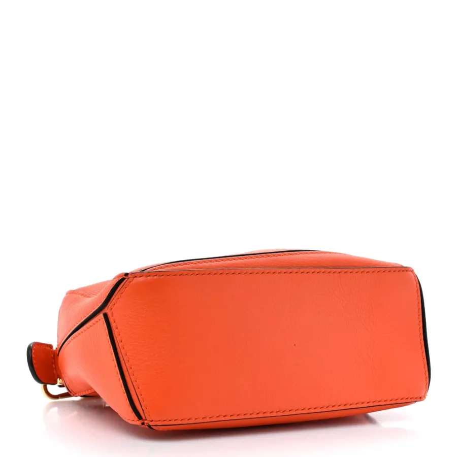 Loewe Puzzle Bag Mini Orange Calfskin Leather