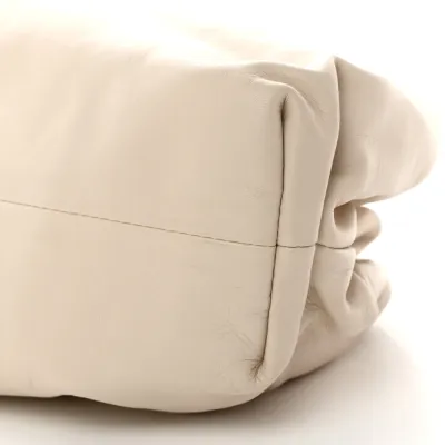 Bottega Veneta Oversized The Pouch Clutch Mist Smooth Butter Calf Leather