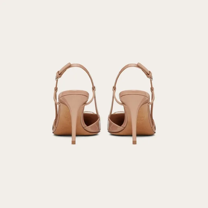 VALENTINO Patent leather strappy heels (8cm high heel)